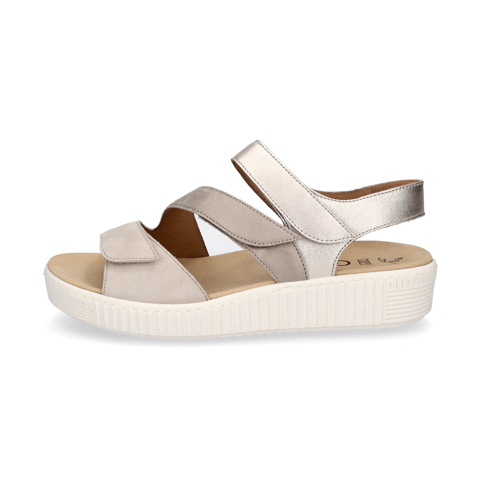 Gabor women's sandals metallic