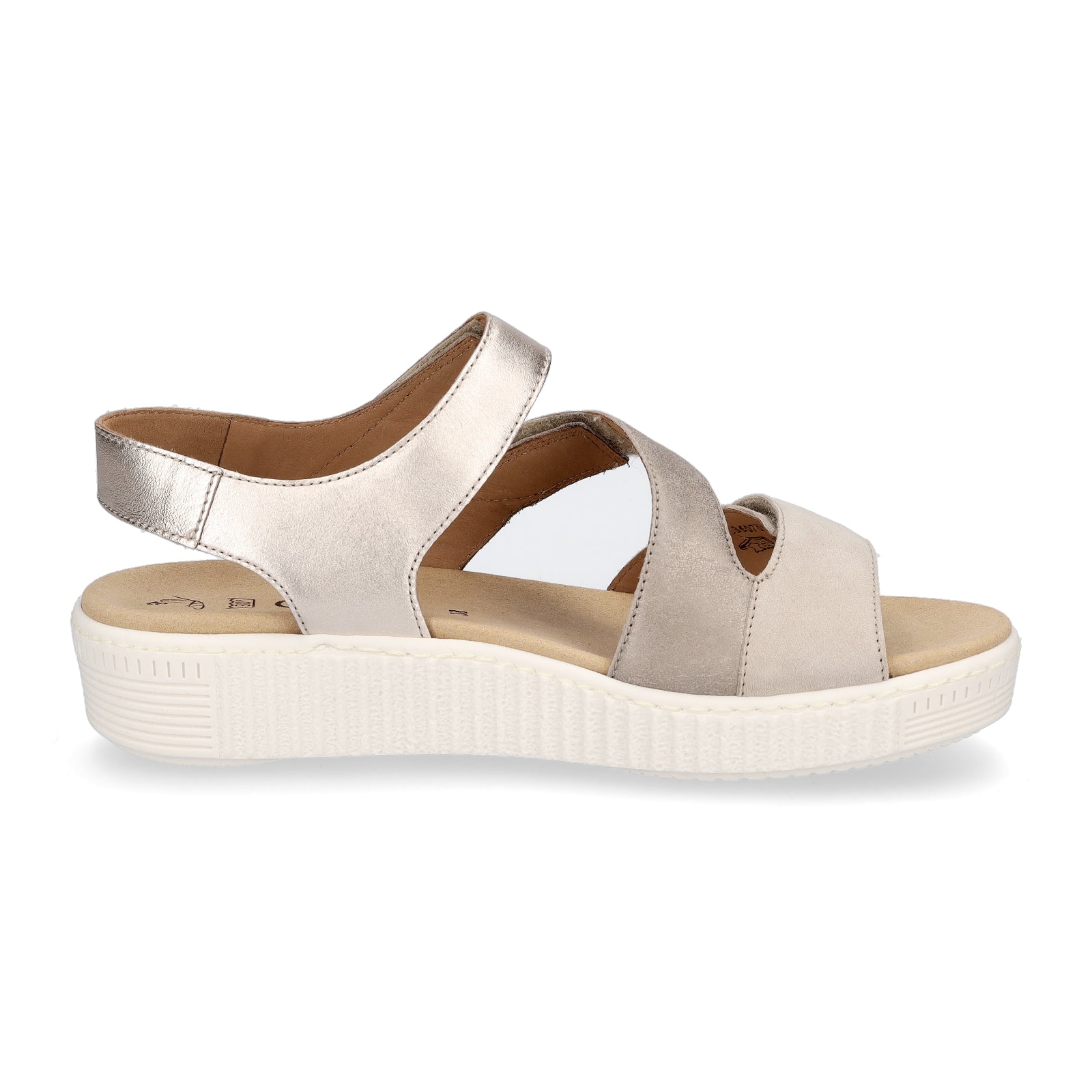 Gabor women's sandals metallic
