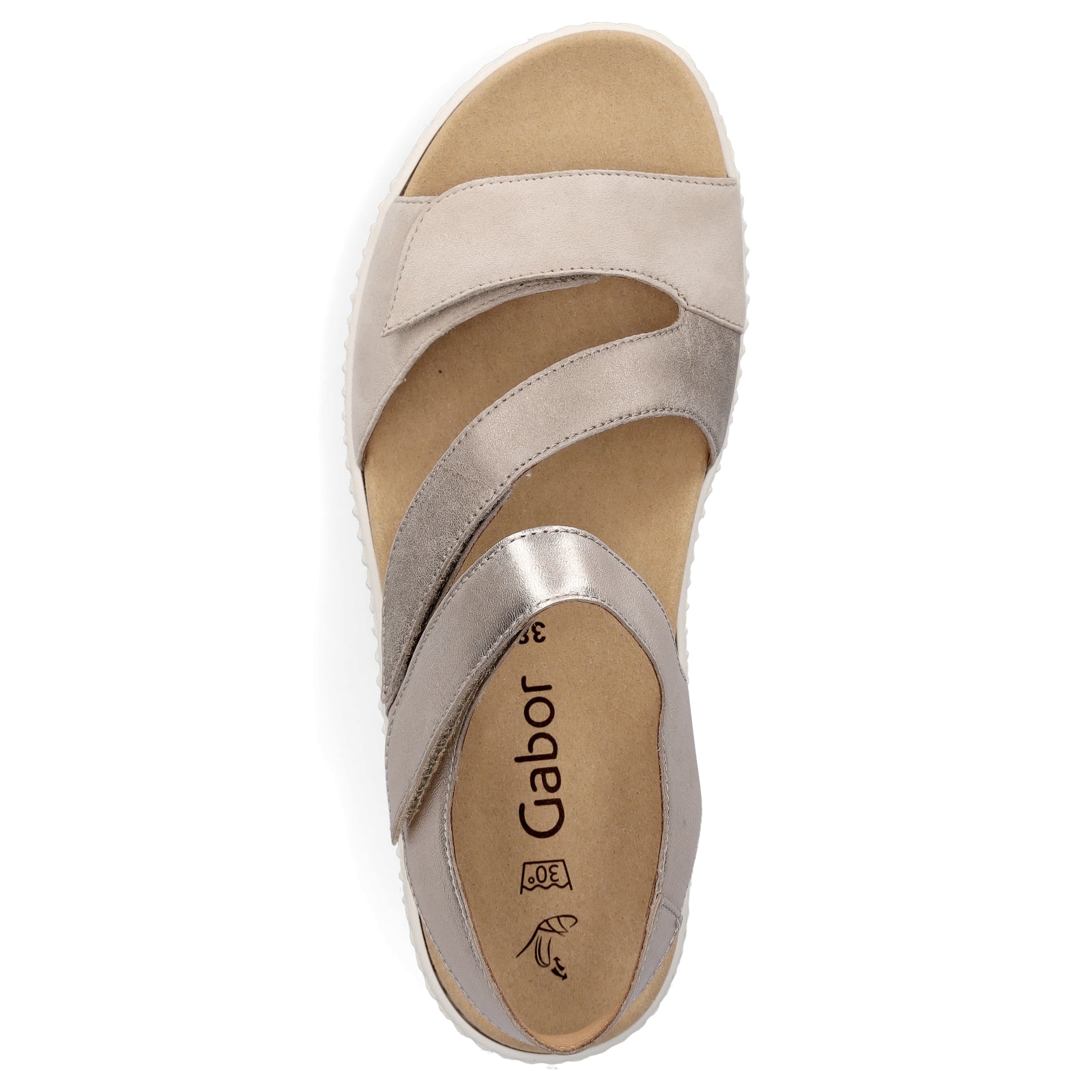 Gabor women's sandals metallic