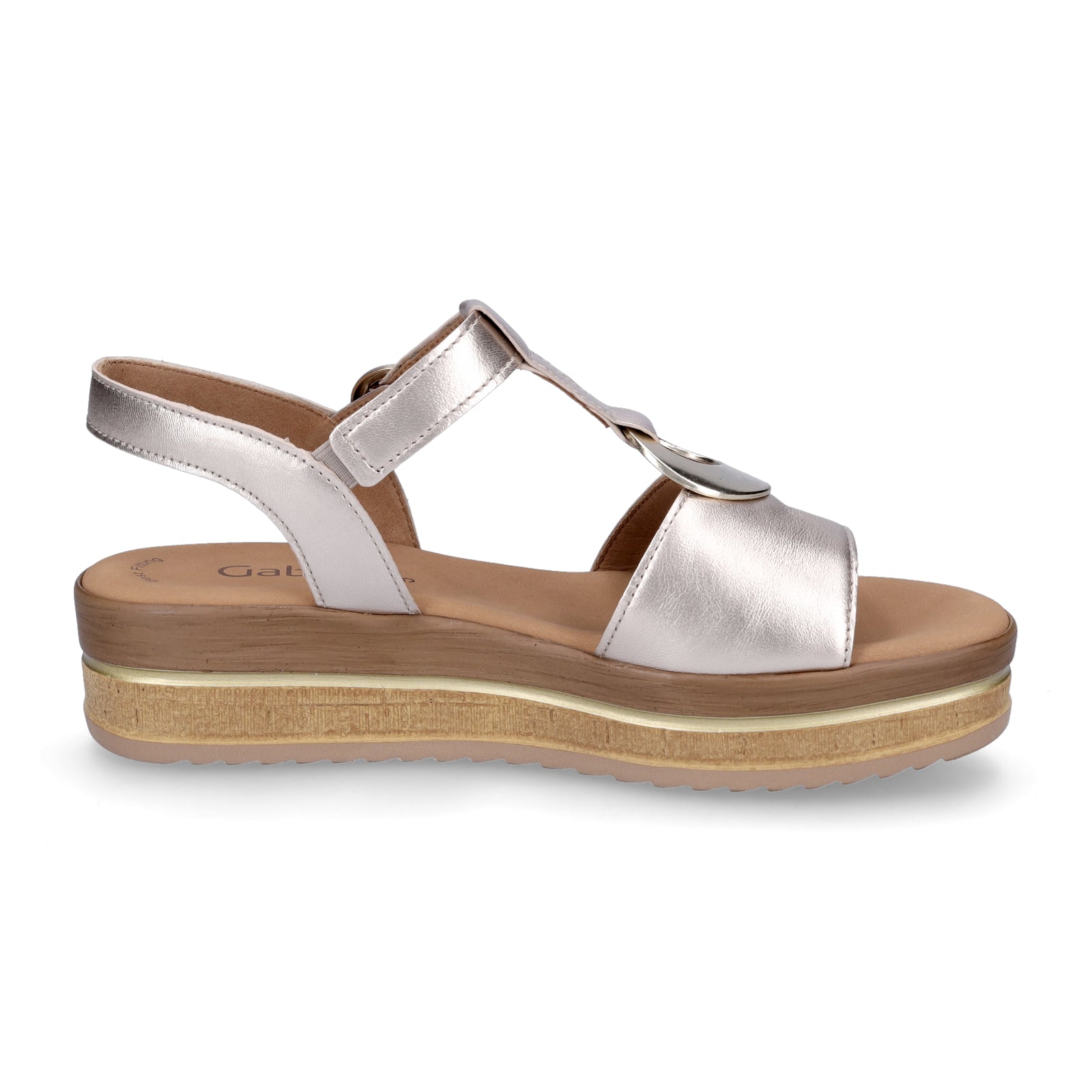 Gabor Damen Keilsandalette gold