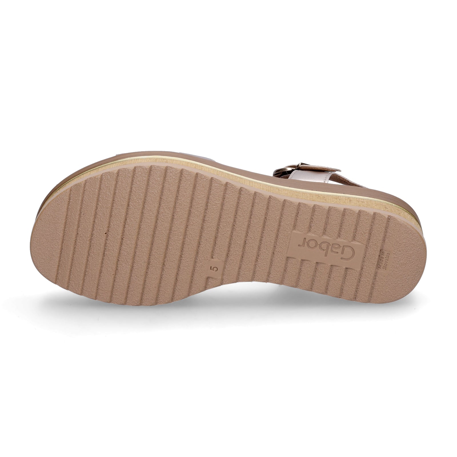 Gabor Damen Keilsandalette gold