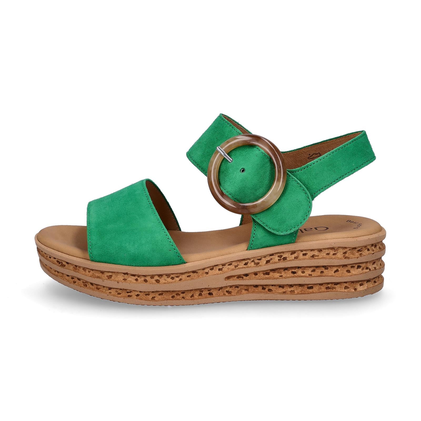Gabor women's wedge sandals green