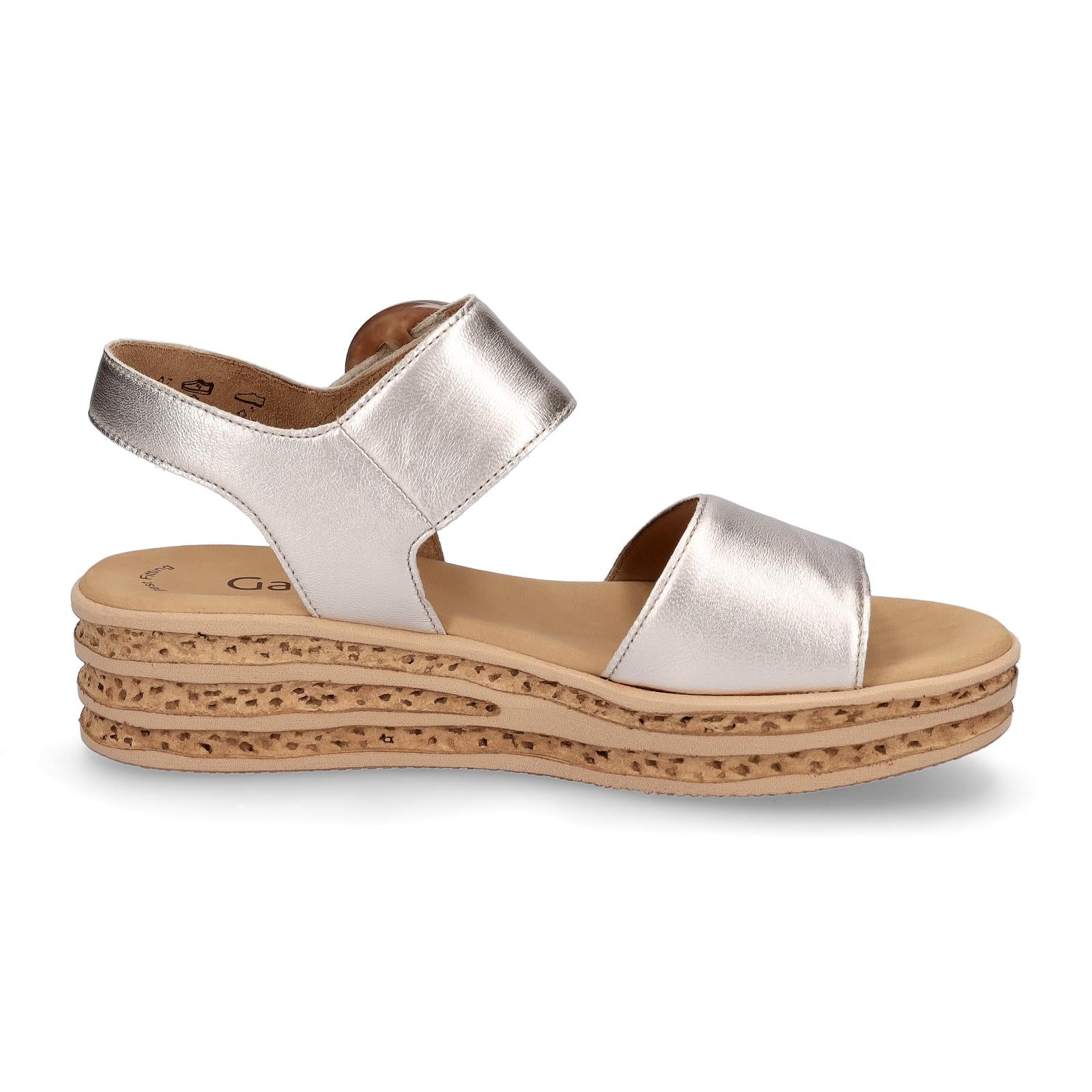 Gabor Damen Keil Sandalette roségold