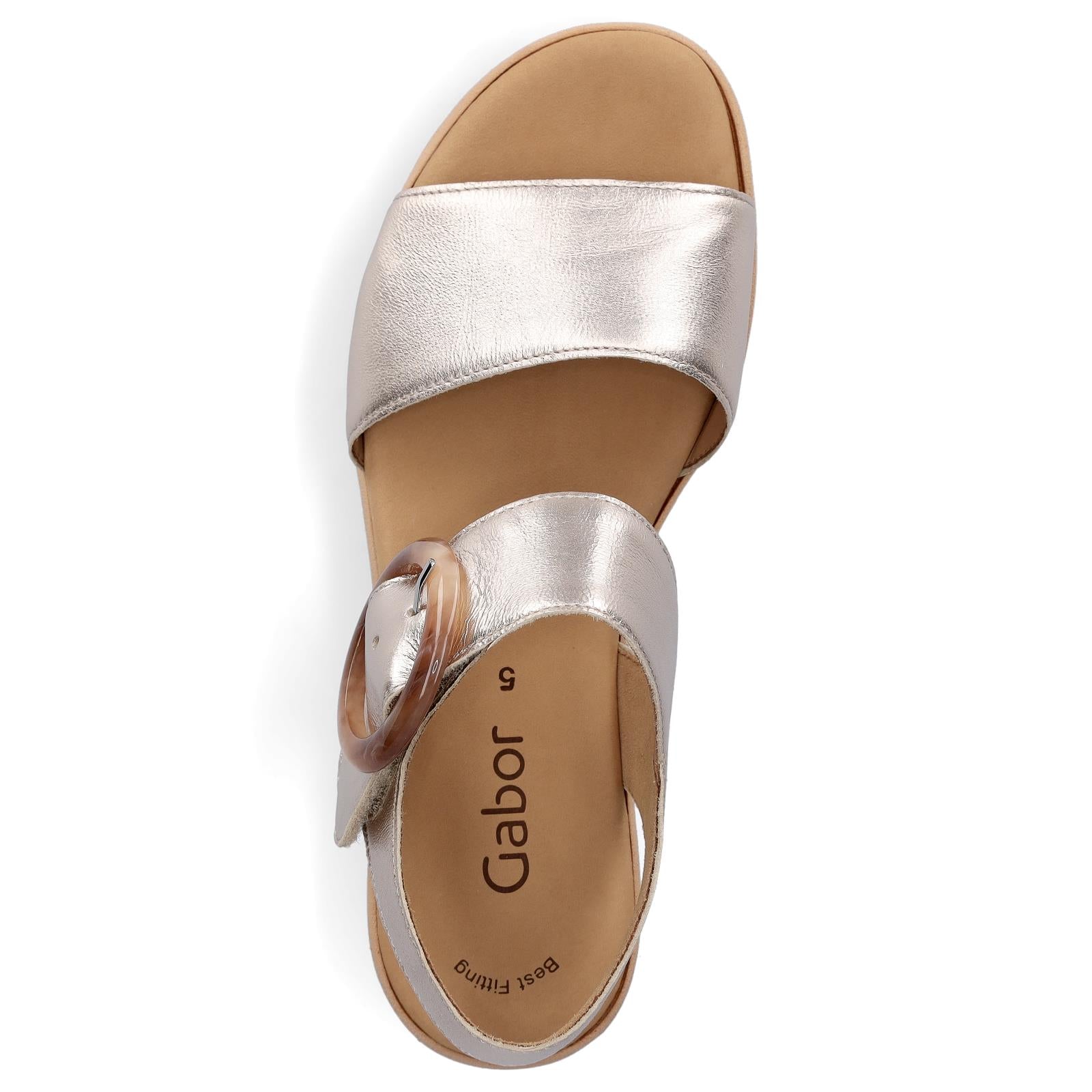 Gabor Damen Keil Sandalette roségold