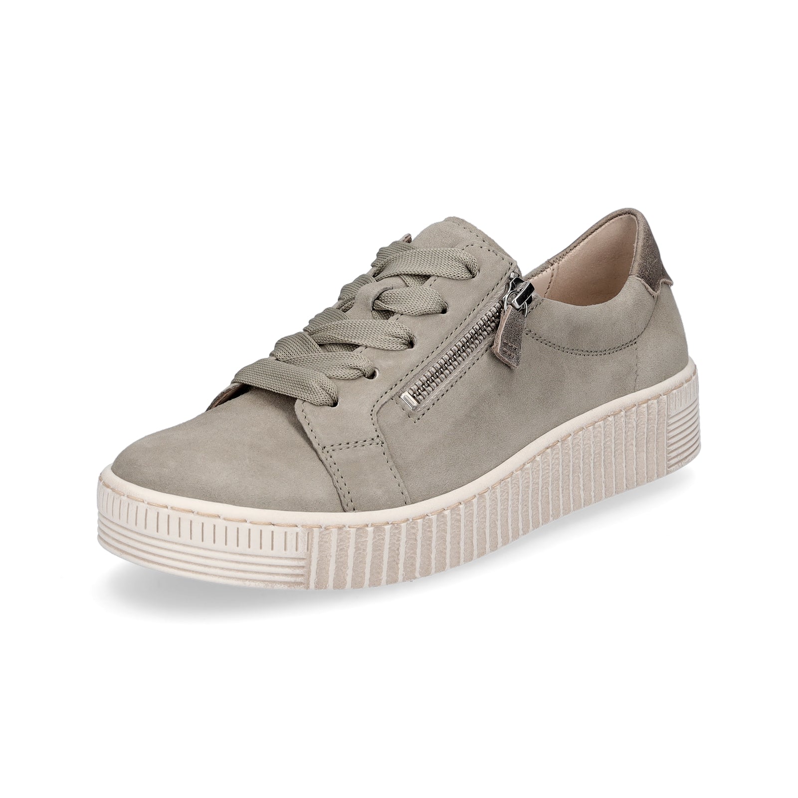 Gabor Damen Leder Sneaker schilf grün