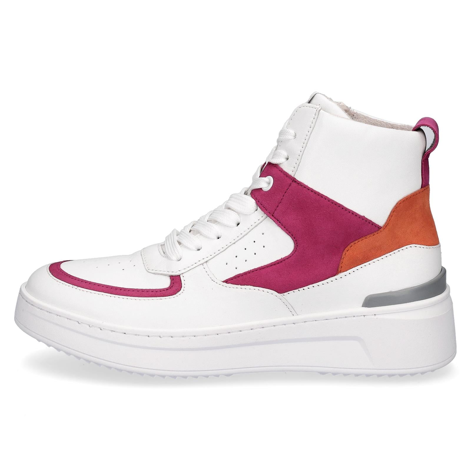 Gabor Damen High Top Sneaker weiß pink