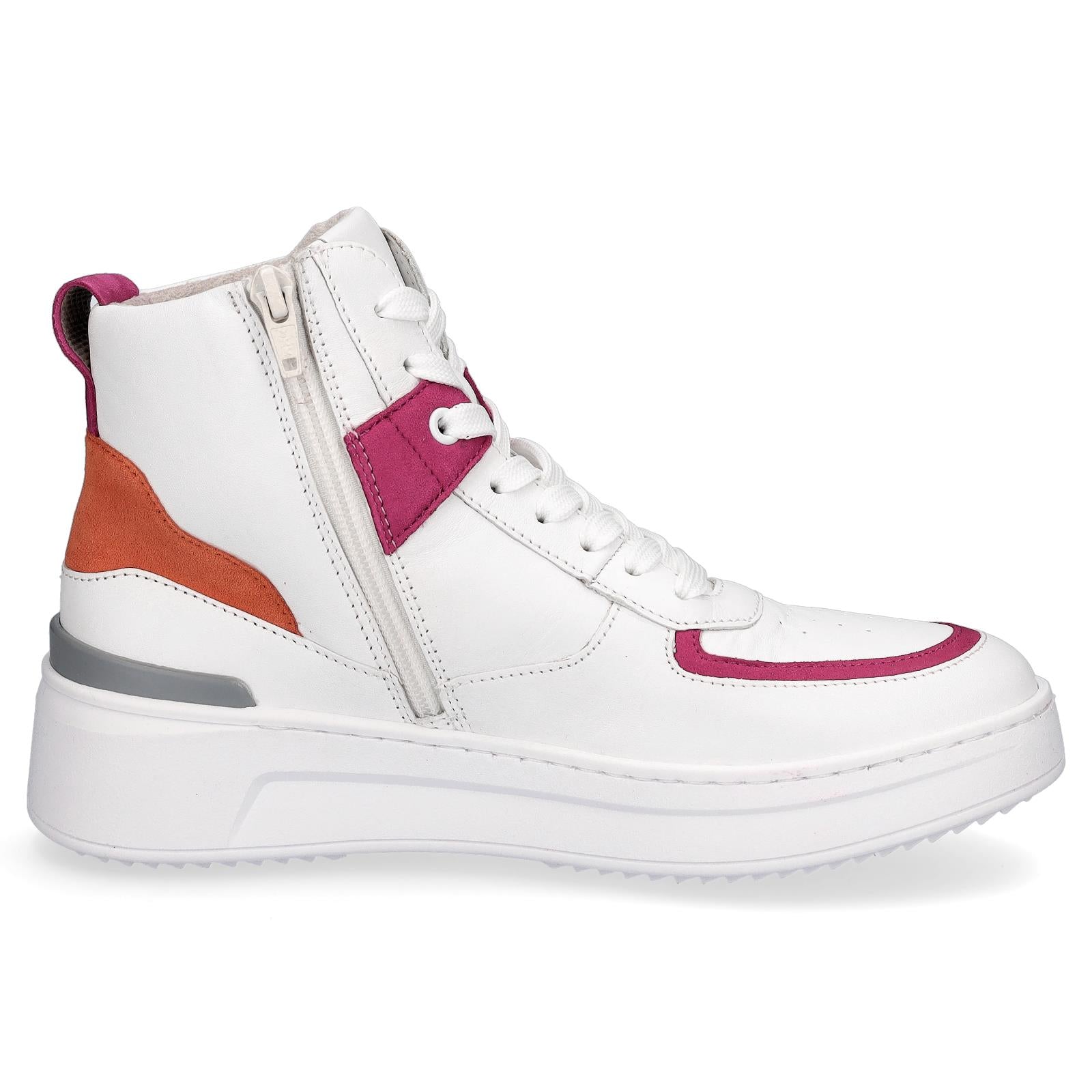 Gabor Damen High Top Sneaker weiß pink