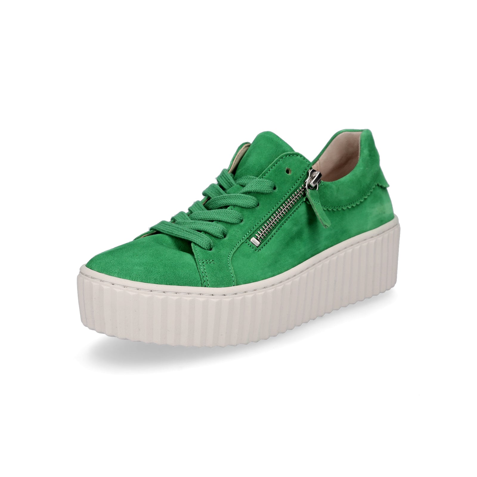 Gabor Damen Plateau Sneaker grün