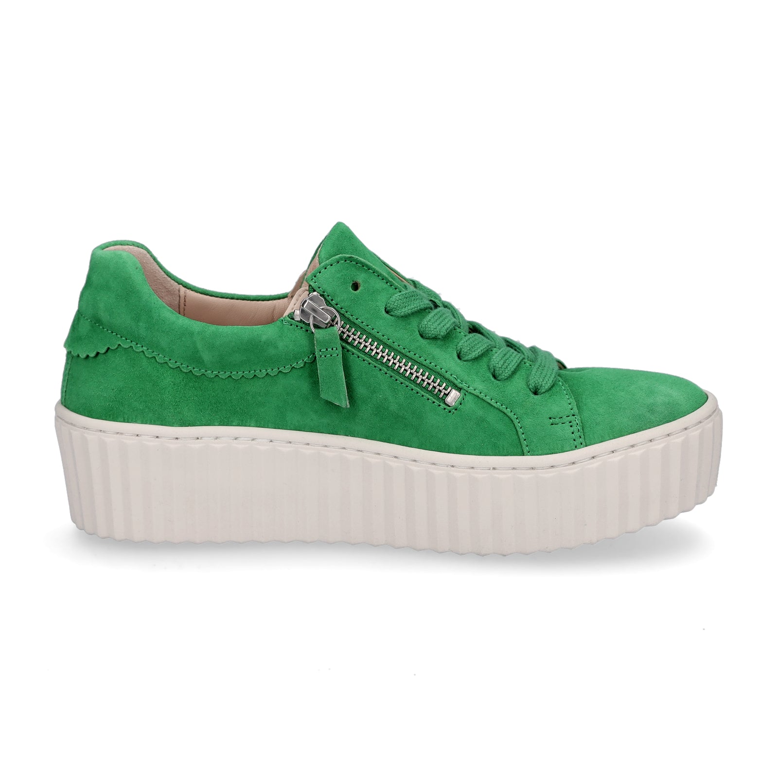 Gabor women's platform sneakers green