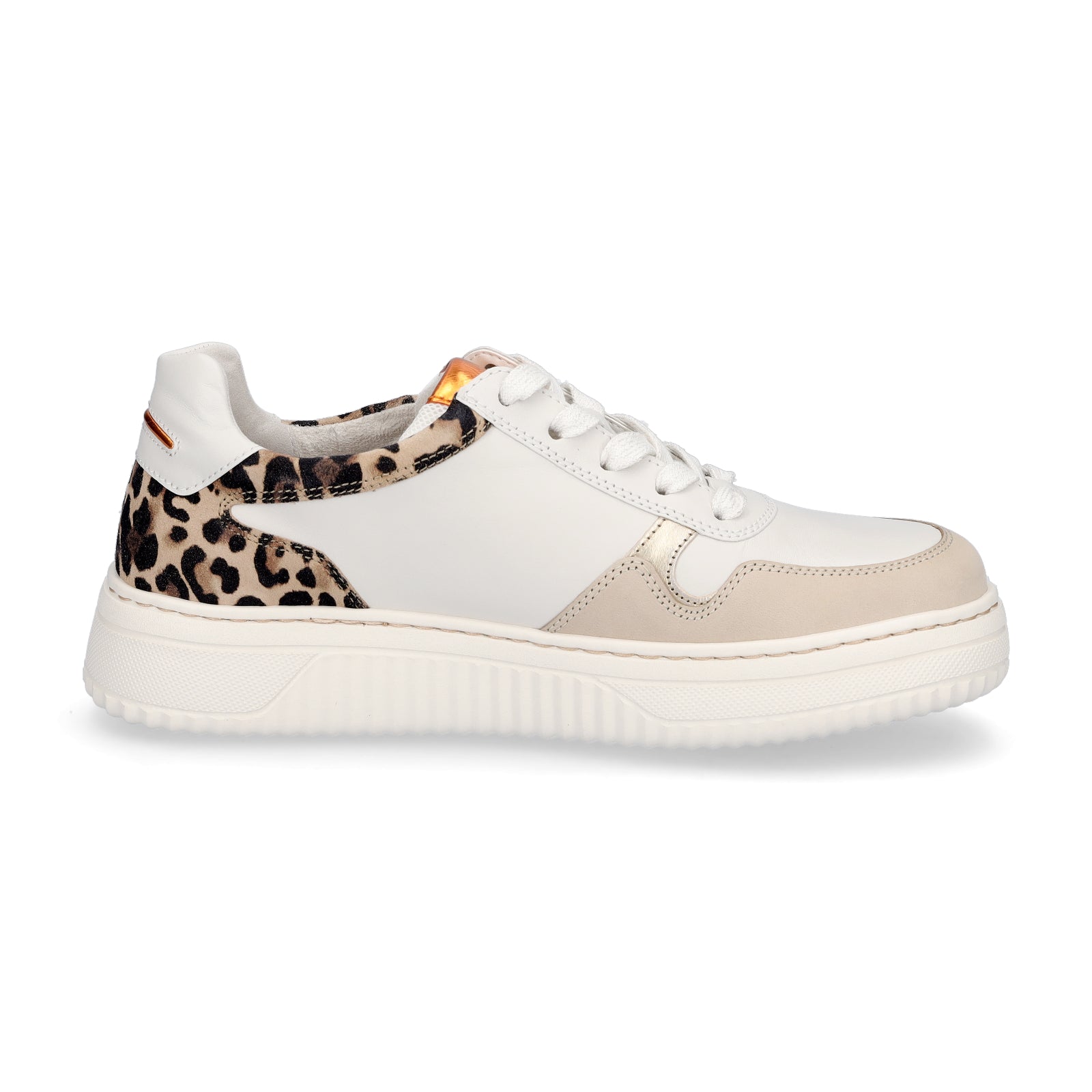 Gabor Damen Sneaker weiß beige Leo