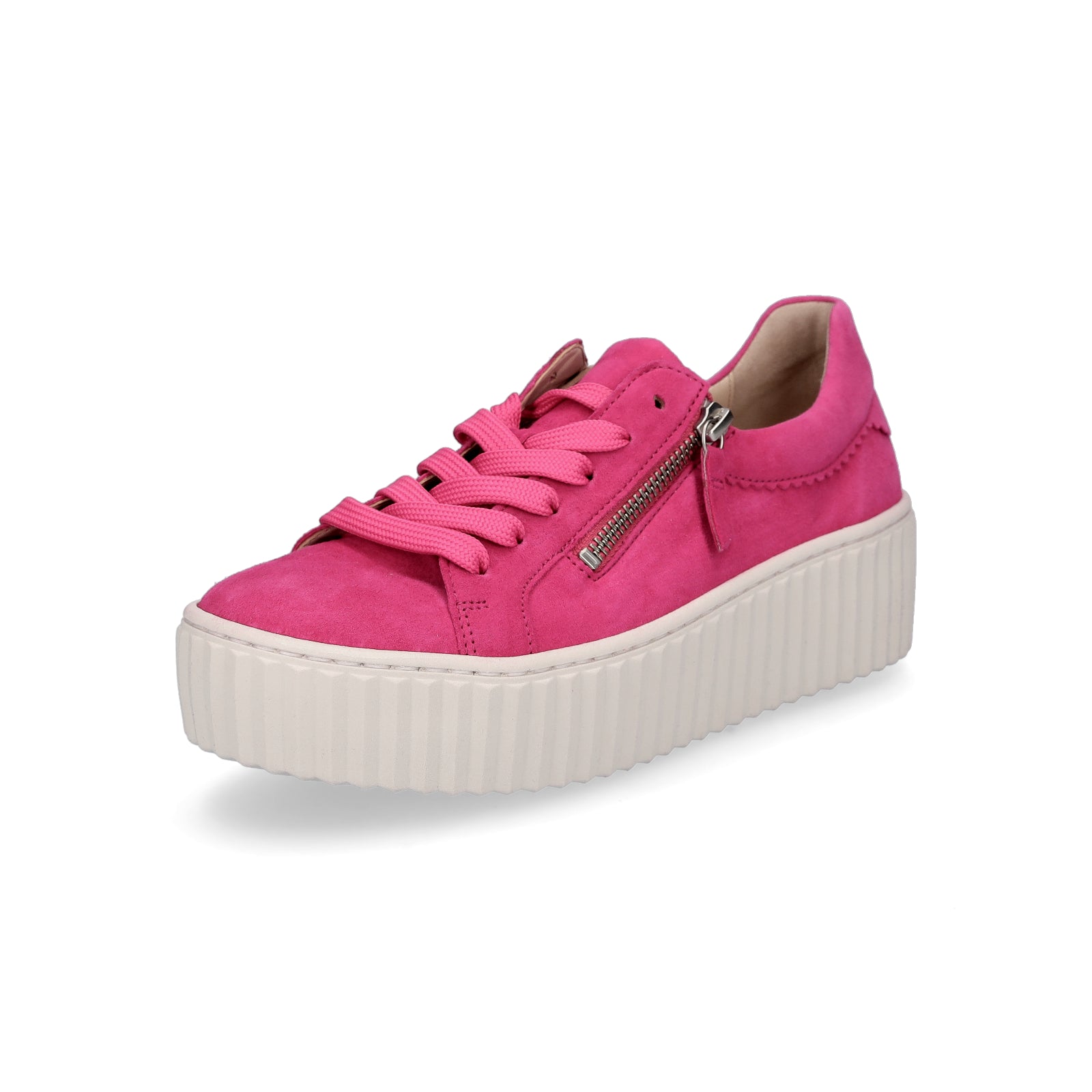 Gabor women's platform sneakers pink