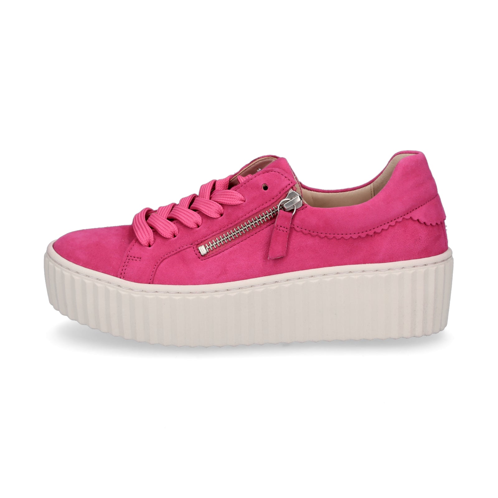 Gabor women's platform sneakers pink