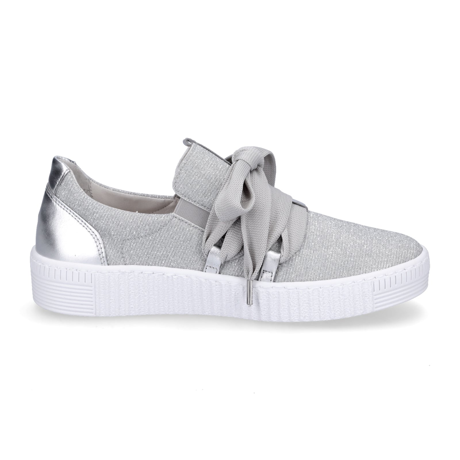 Gabor Damen Sneaker silber Glitzer