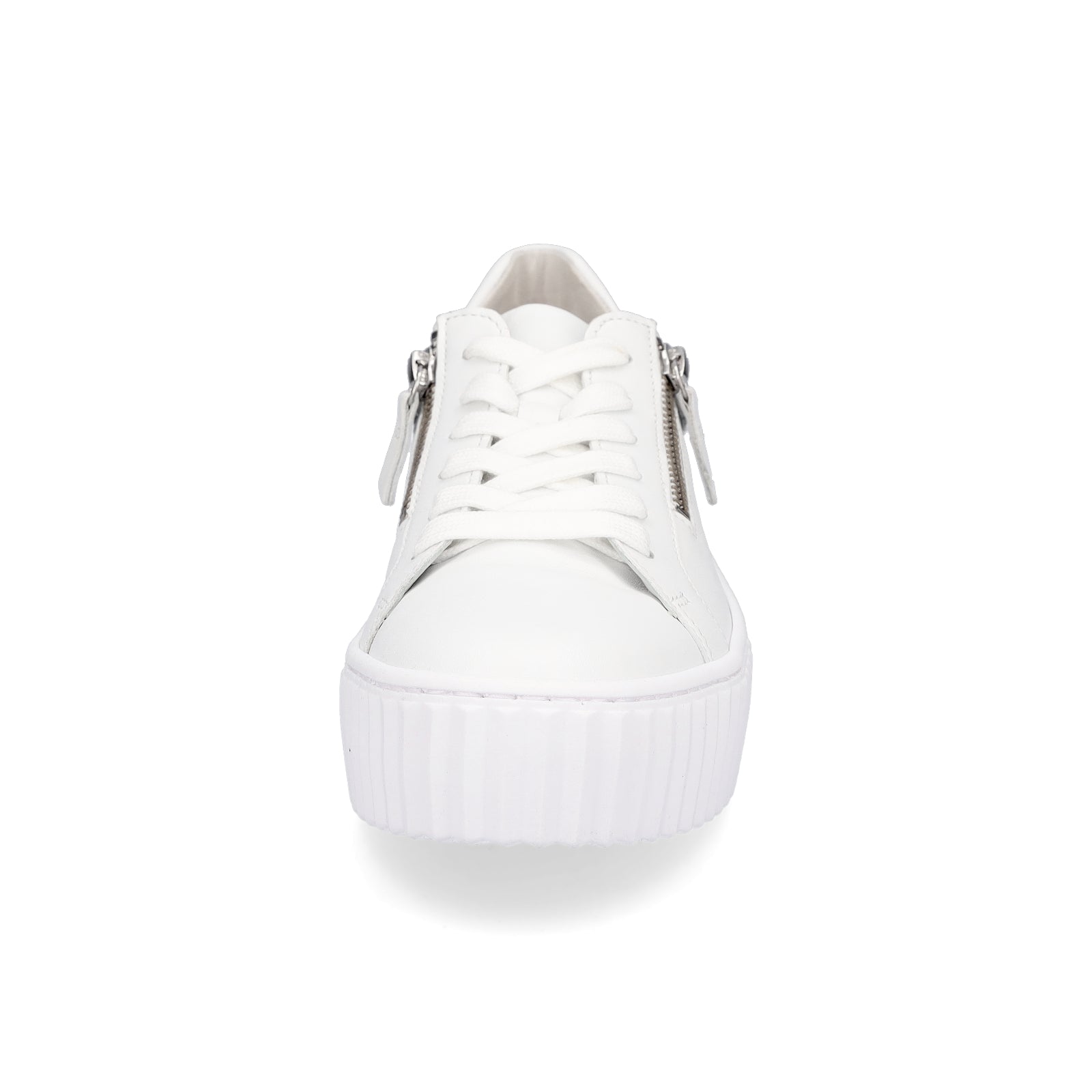 Gabor Damen Leder Plateau Sneaker weiß