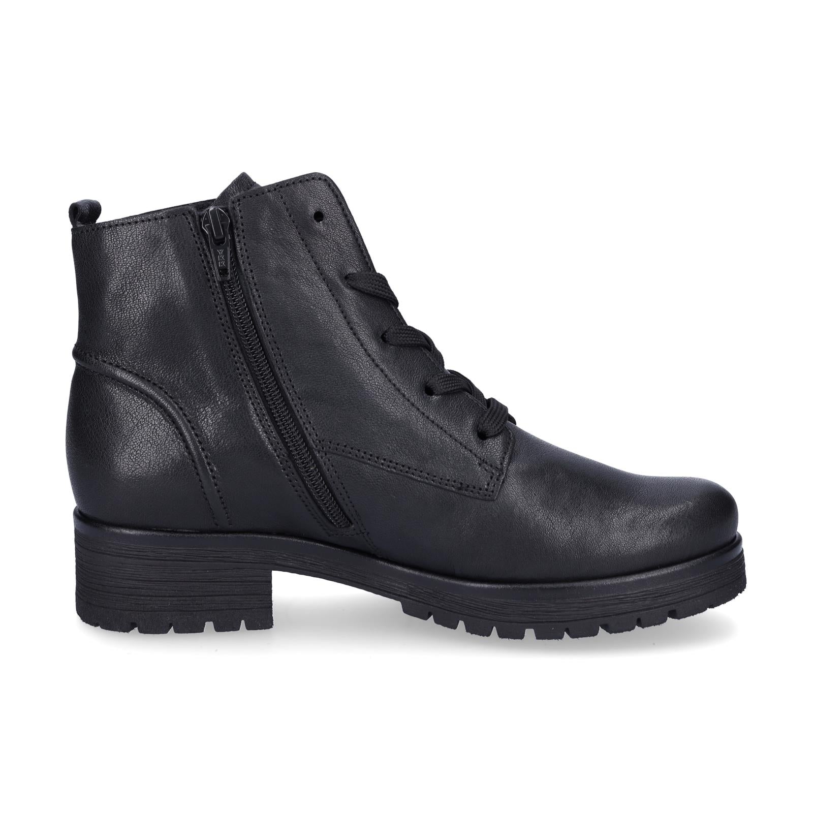 Gabor Damen Leder Schnürstiefelette schwarz