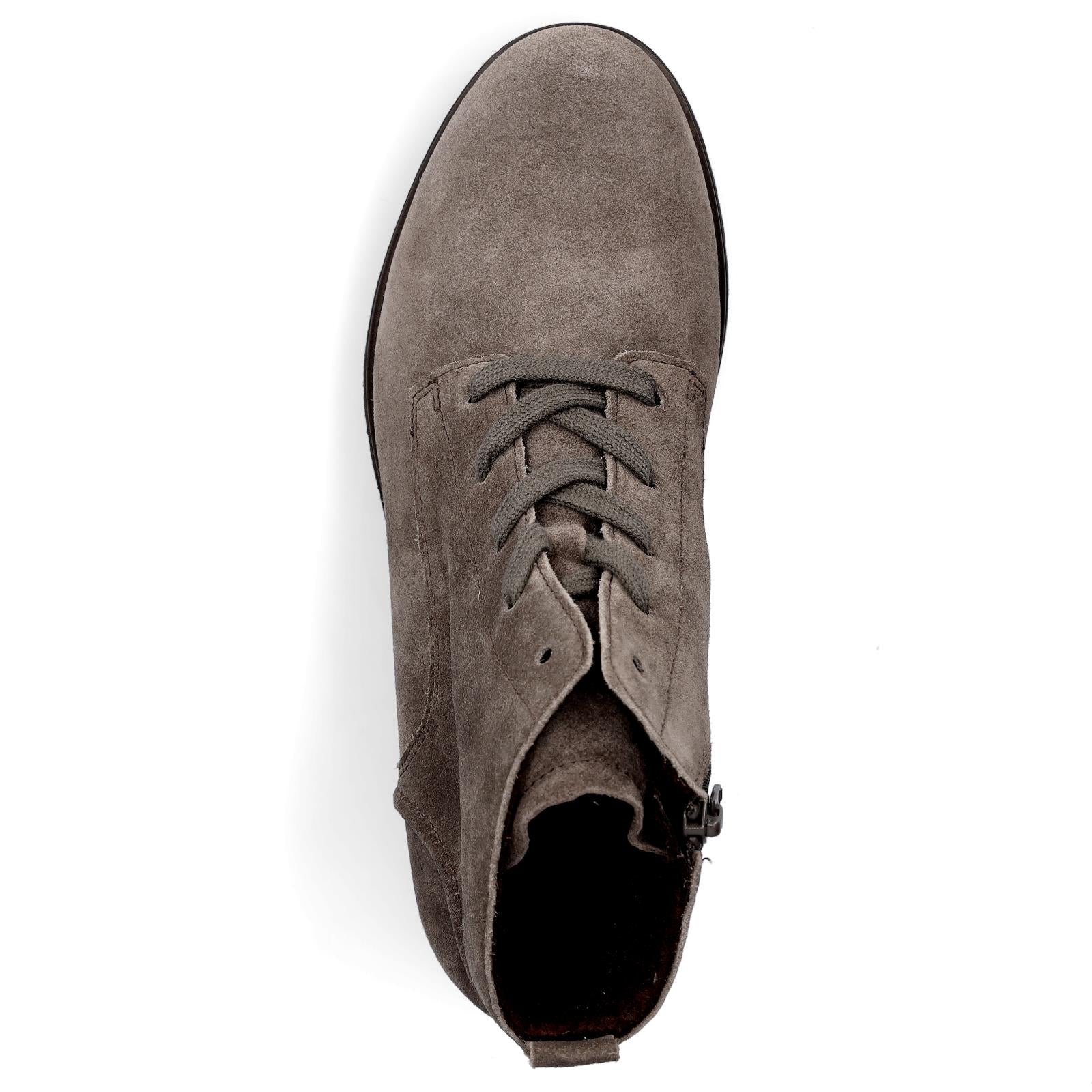 Gabor Damen Leder Schnürstiefelette taupe