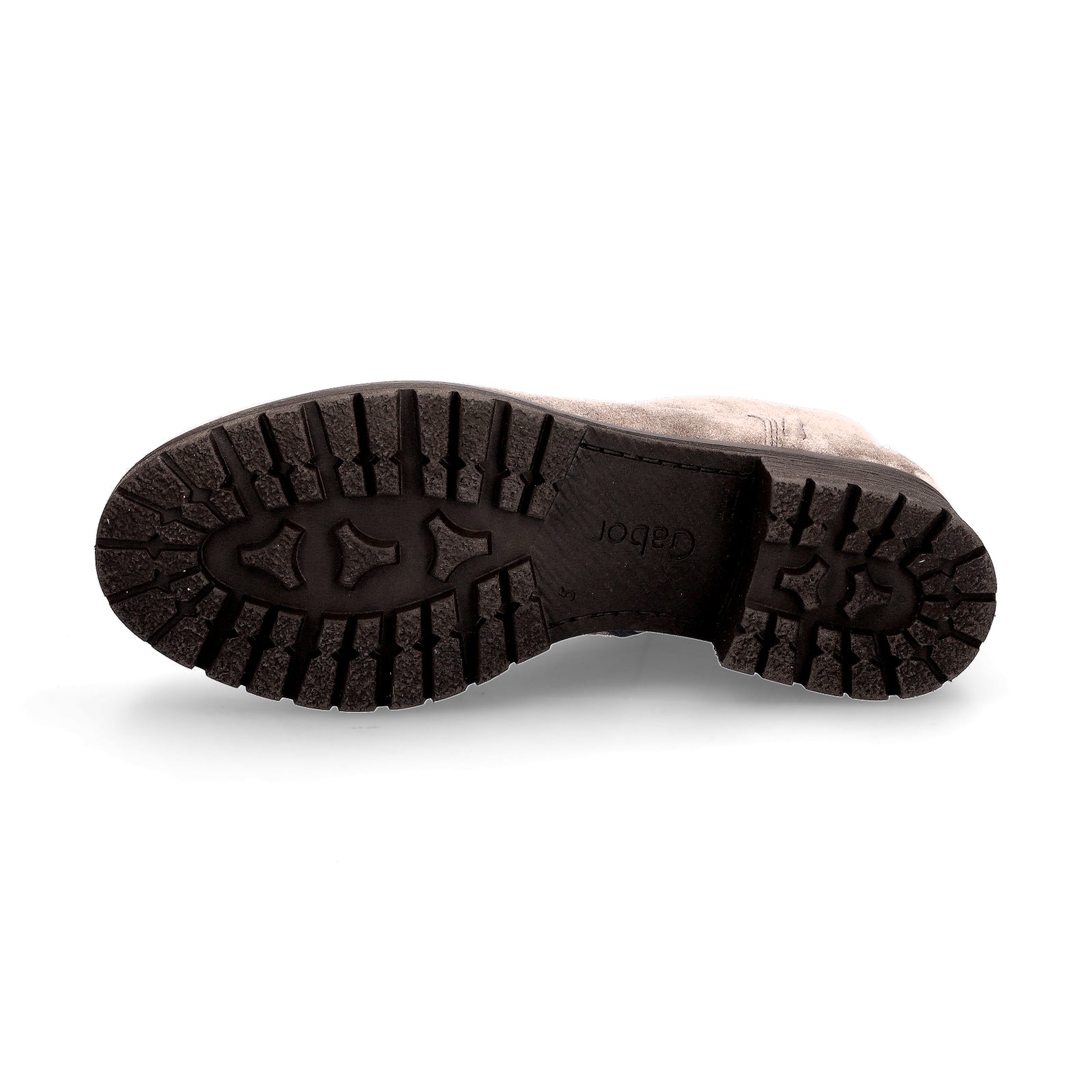 Gabor Damen Leder Schnürstiefelette taupe