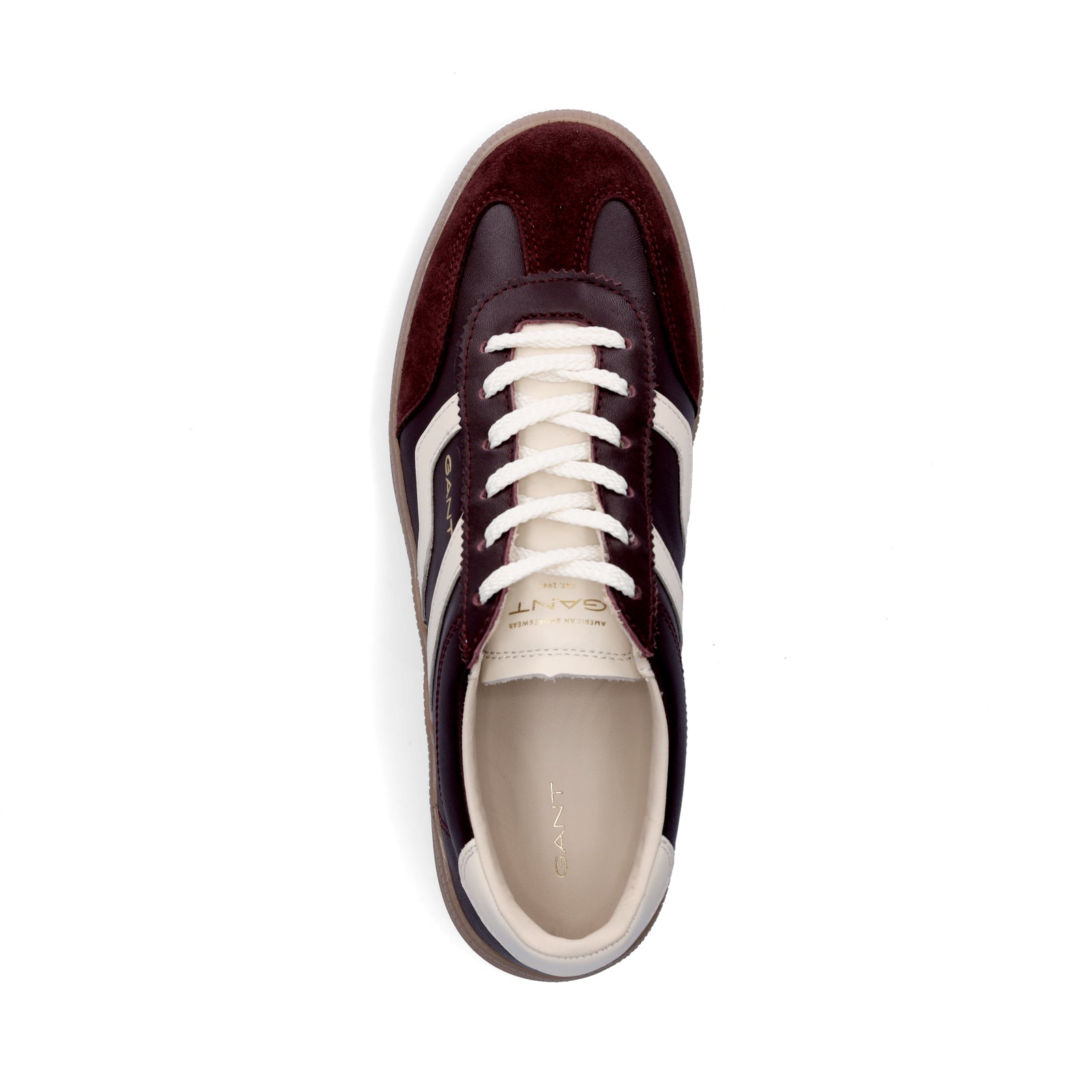 Gant women's sneakers Cuzima wine red cream