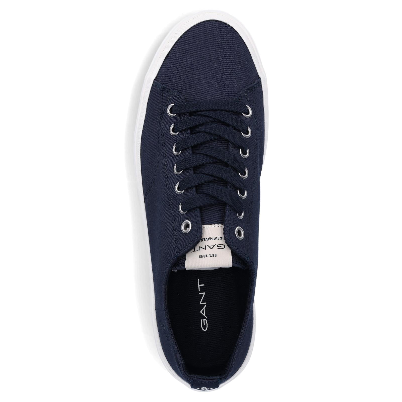 Gant Herren Canvas Schnürschuh marine blau