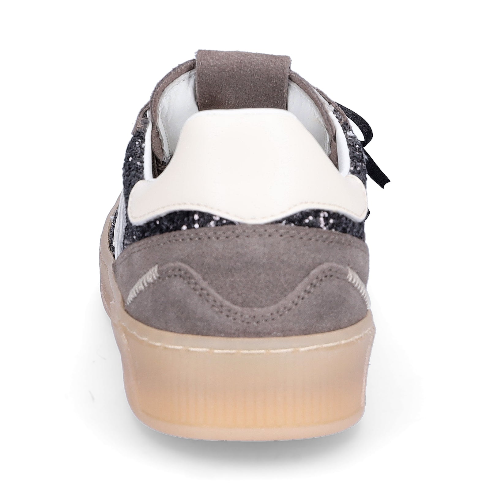 Gio+ Damen Sneaker grau Glitzer