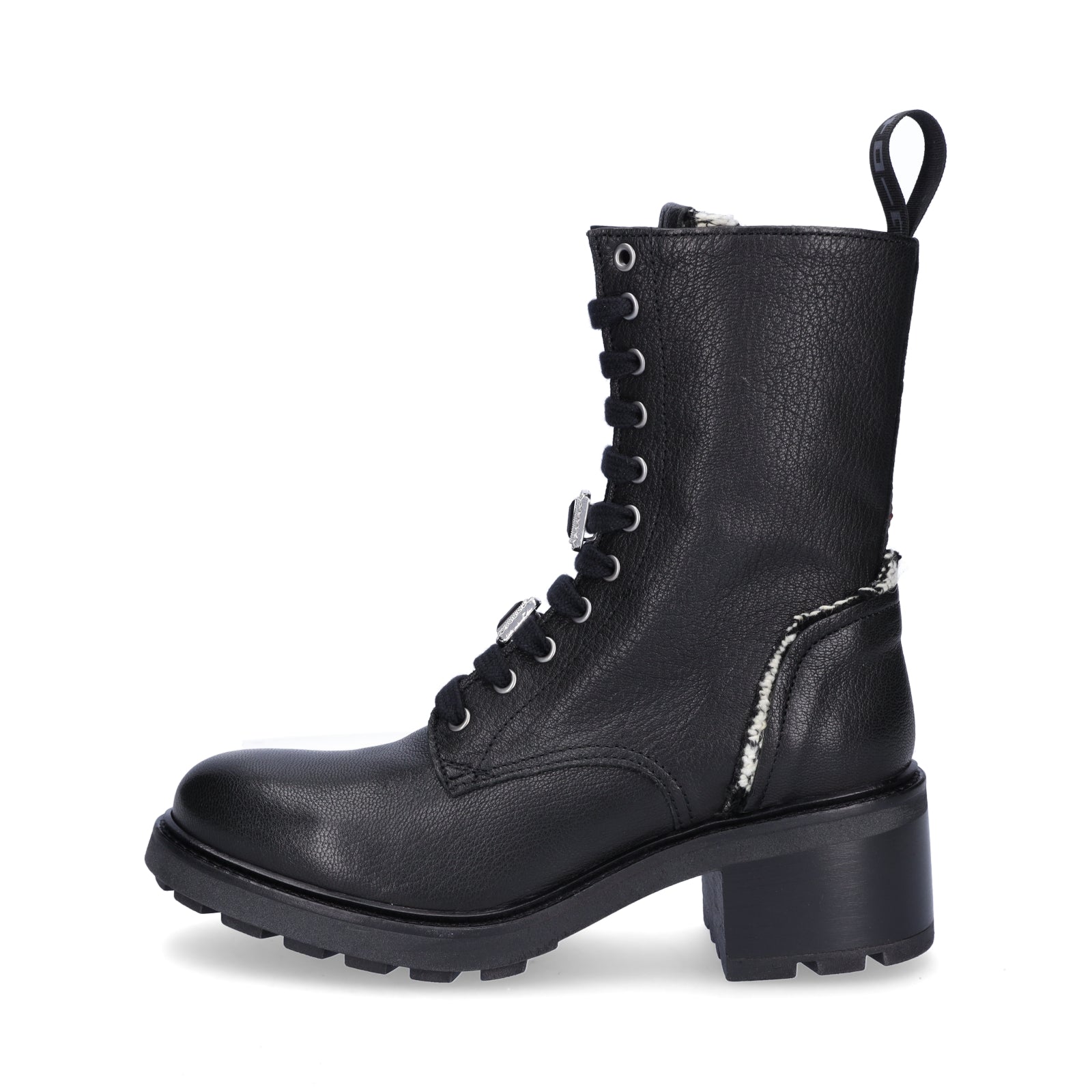 Gio+ women's lace-up ankle boots black