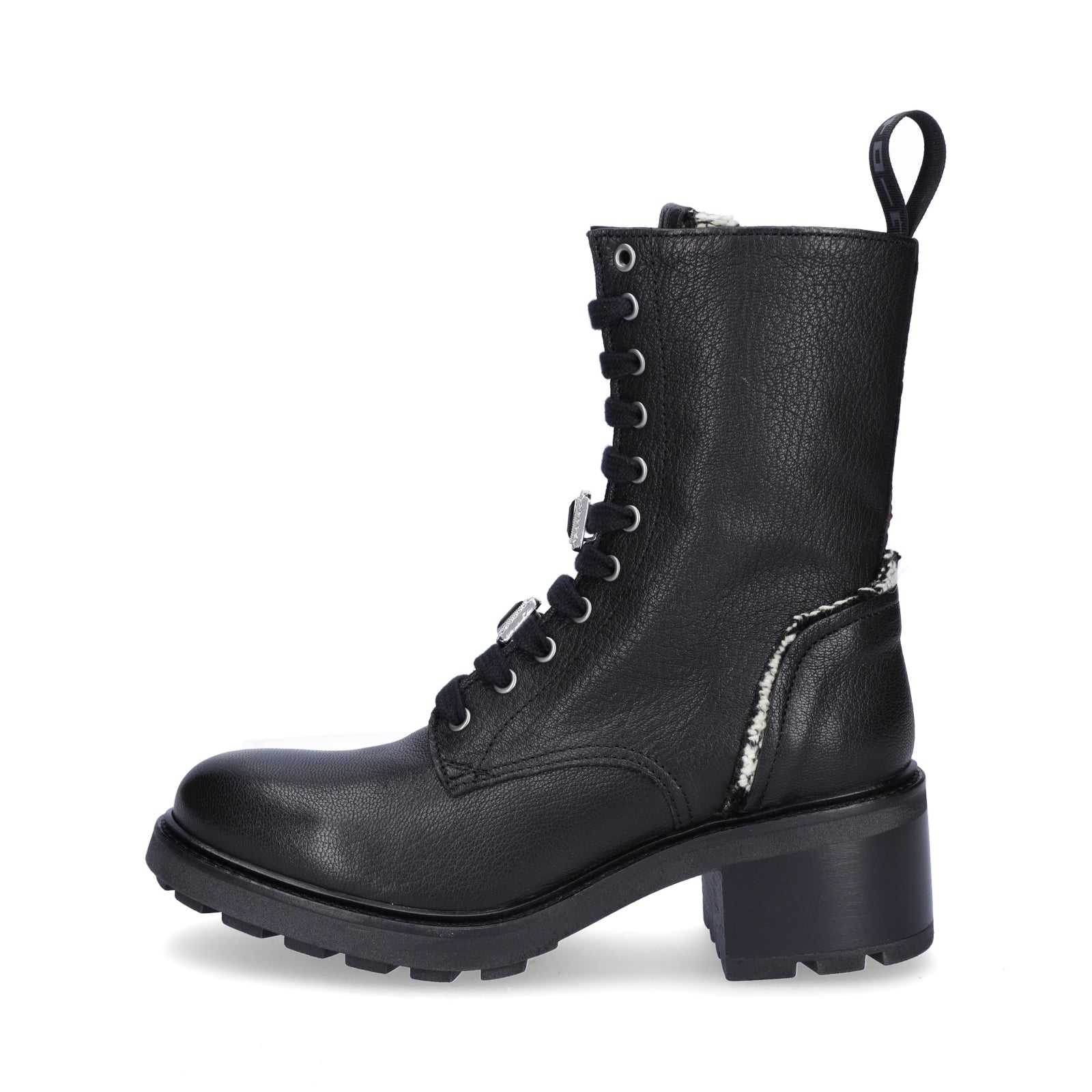 Gio+ Damen Schnürstiefelette schwarz