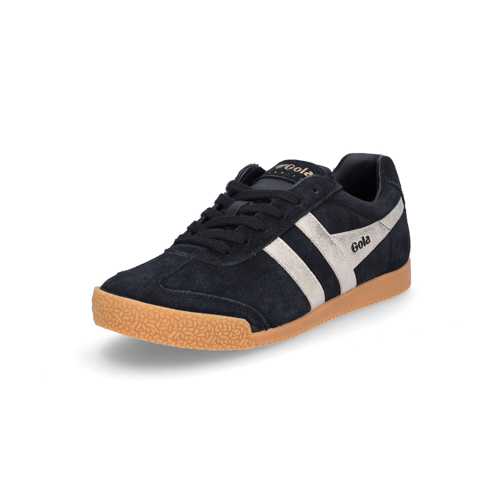 Gola women's sneaker Harrier Mirror black gold