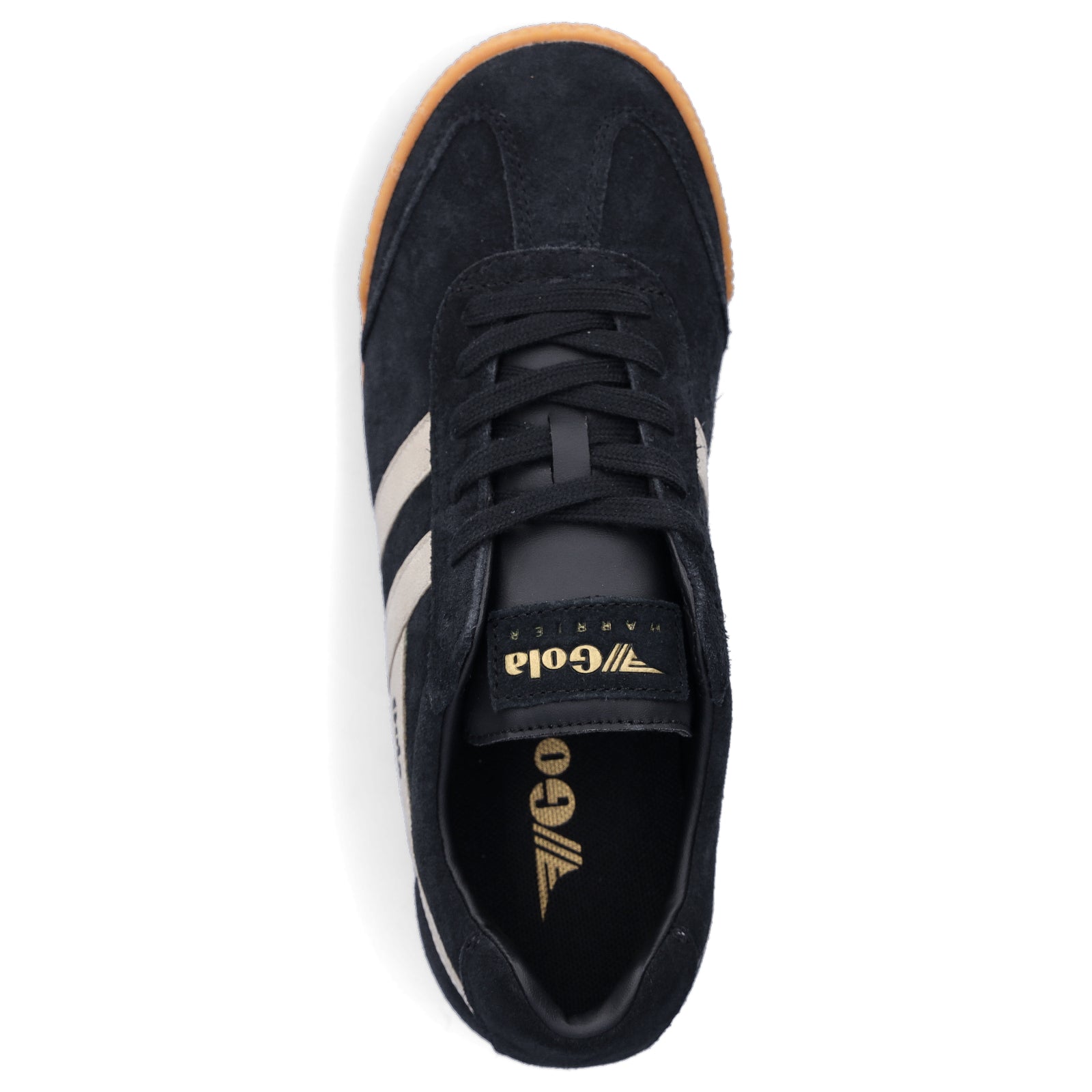 Gola women's sneaker Harrier Mirror black gold