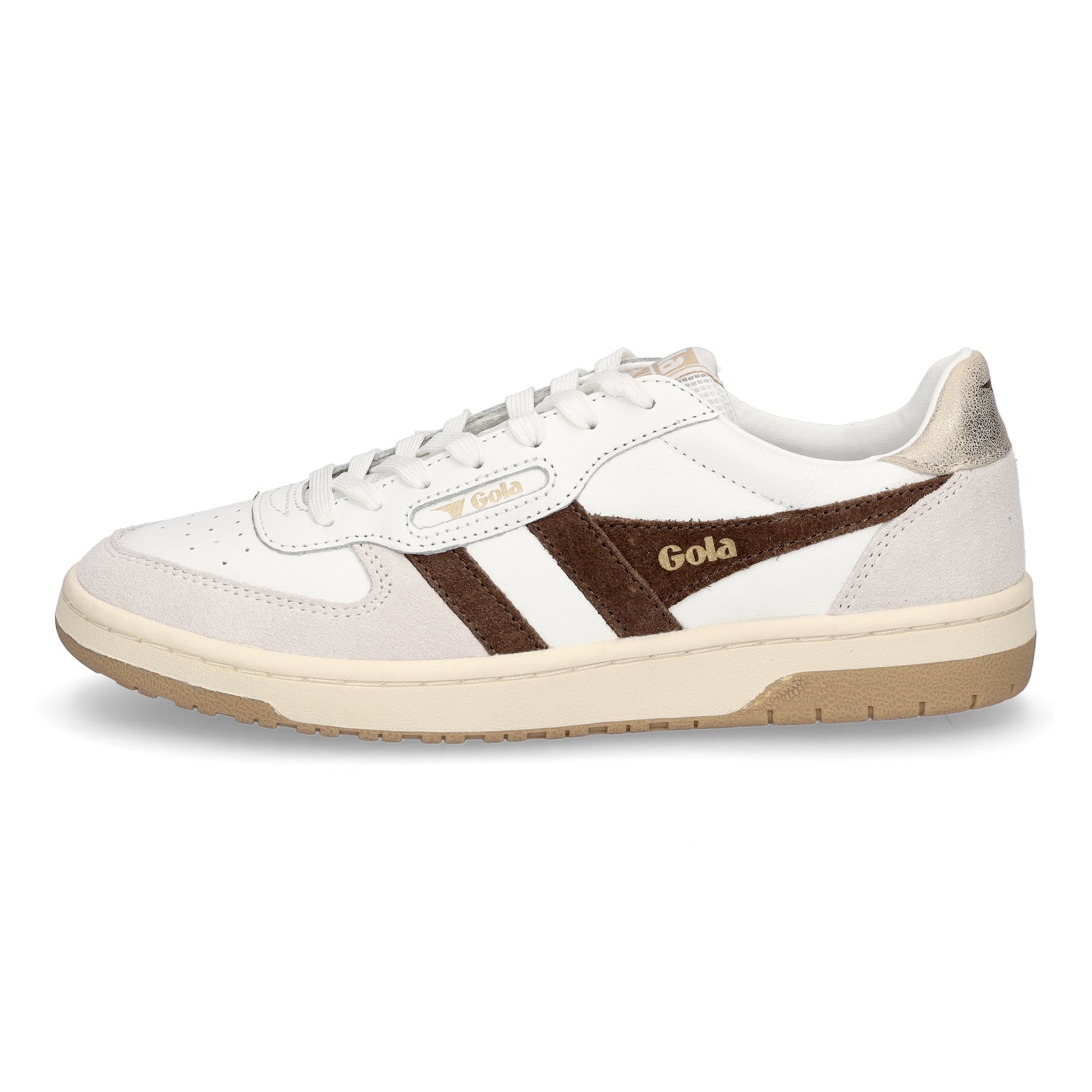 Gola Damen Sneaker Hawk weiß braun