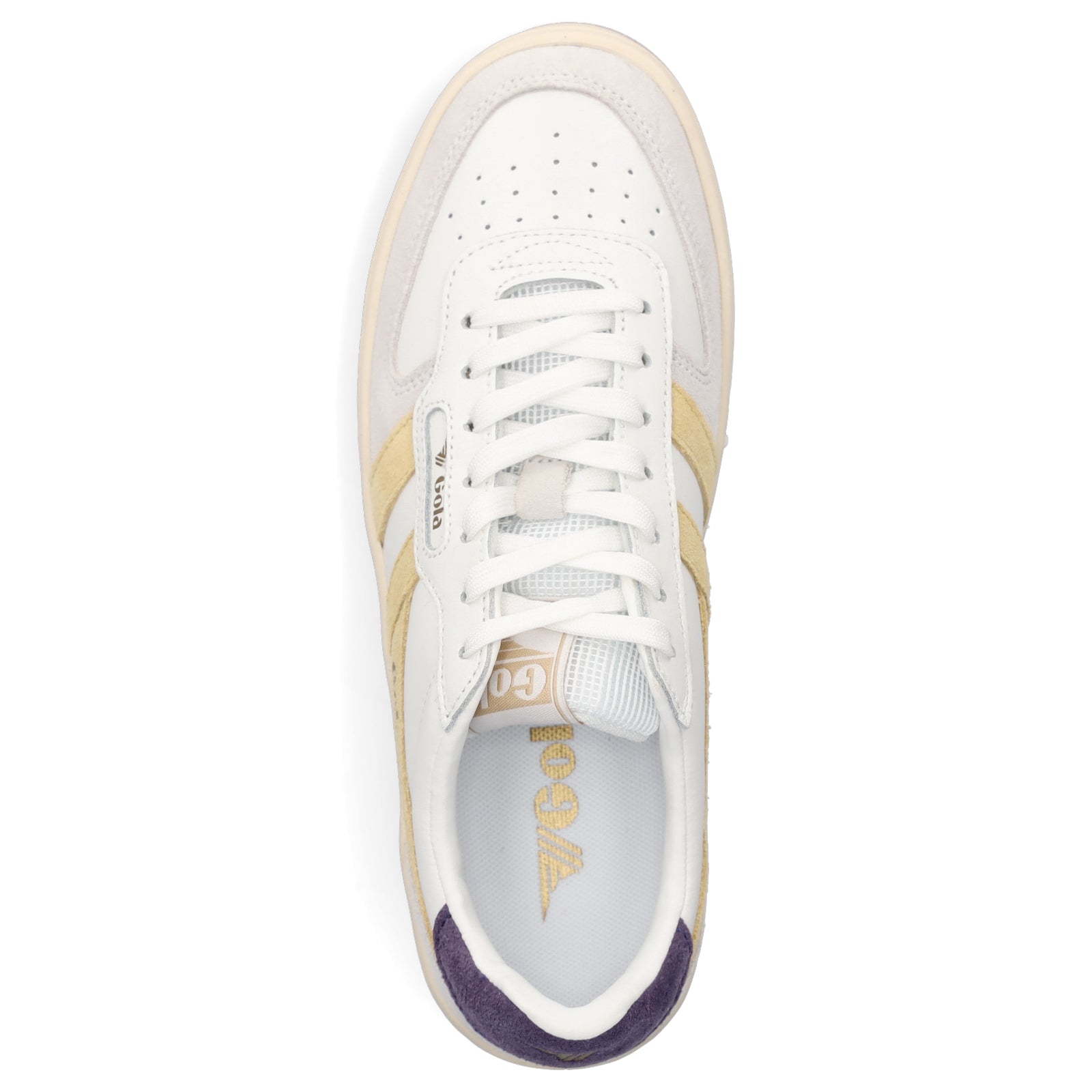 Gola Damen Sneaker Hawk weiß gelb