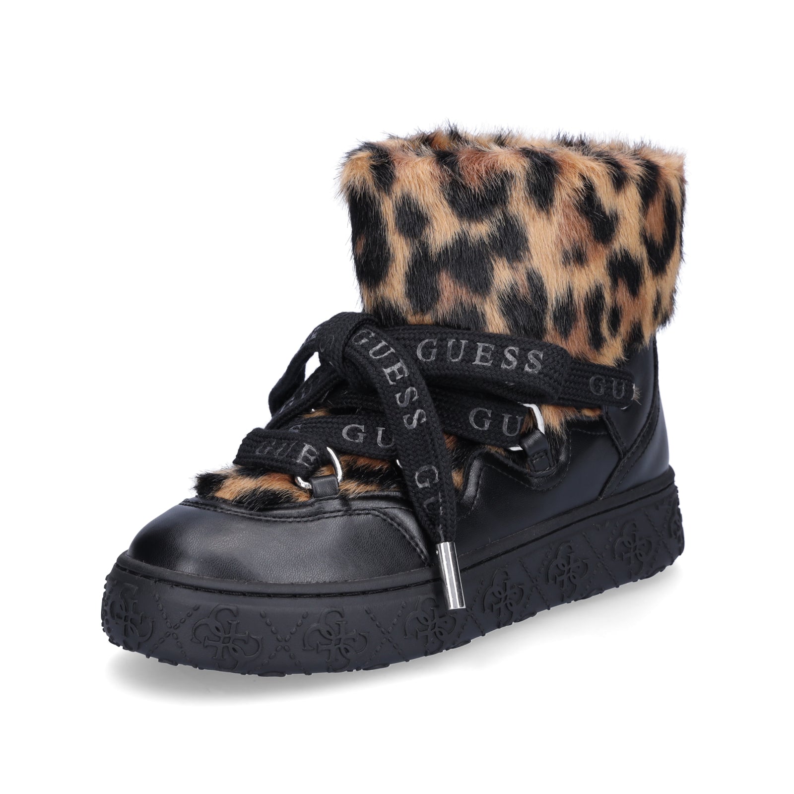 Guess Damen Boot Uneek schwarz leo