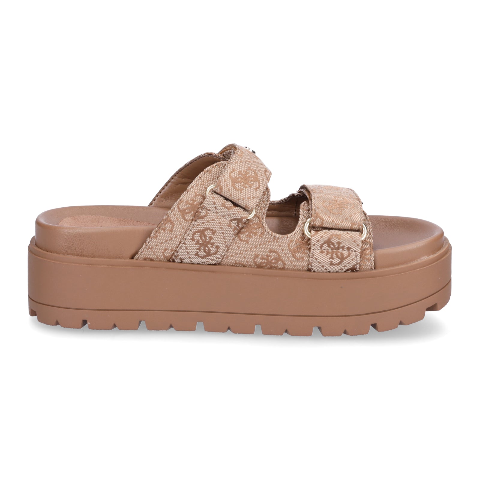 Guess Damen Pantolette Faxon2 beige braun