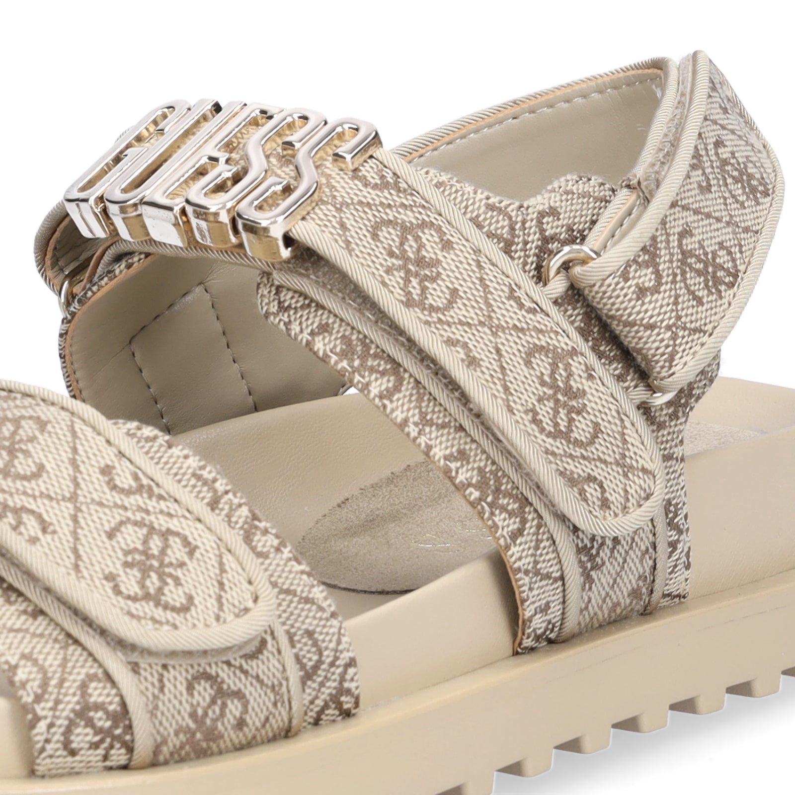 Guess women's sandal Fabelis2 beige brown