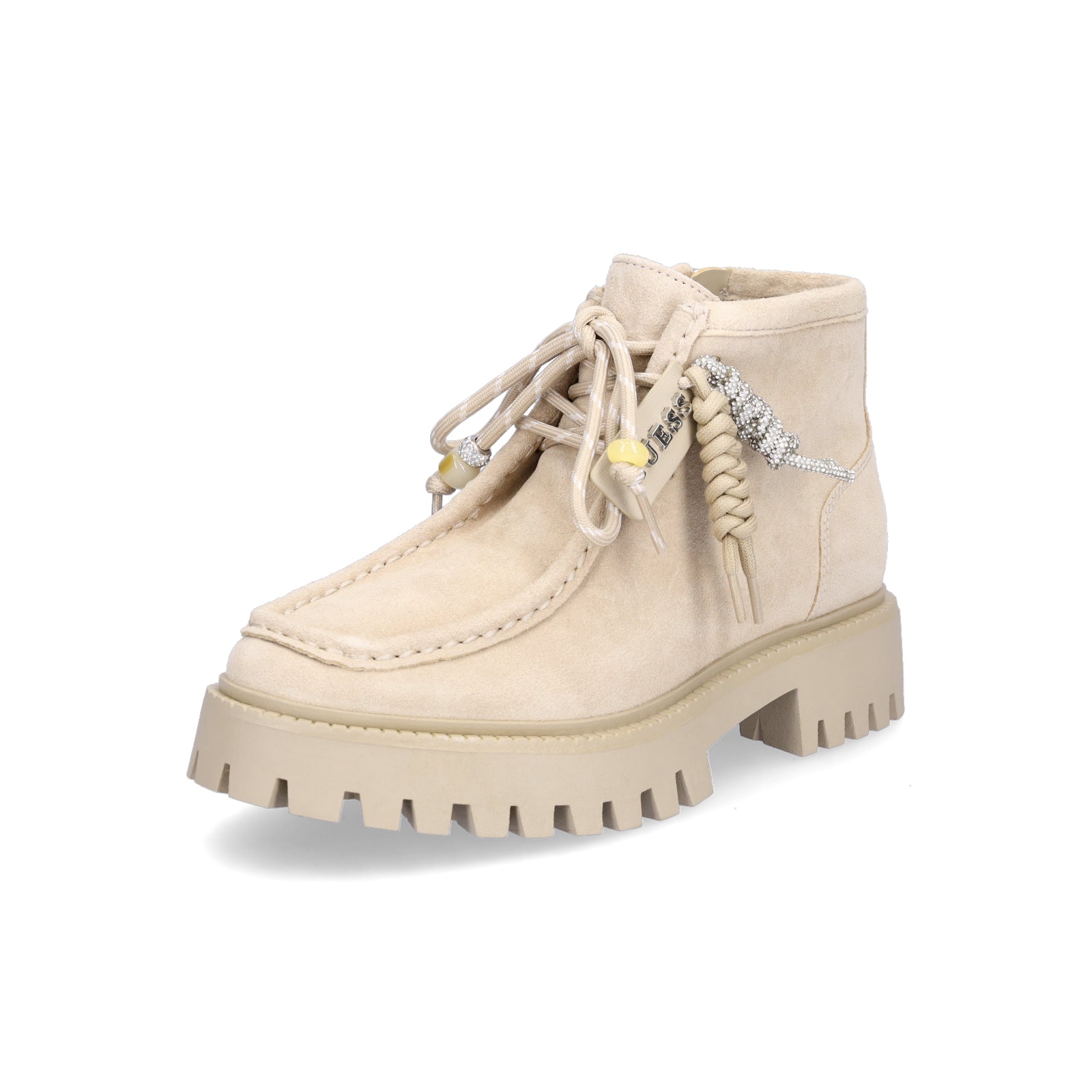 Guess Women's Lace-up Boot Fardina Beige