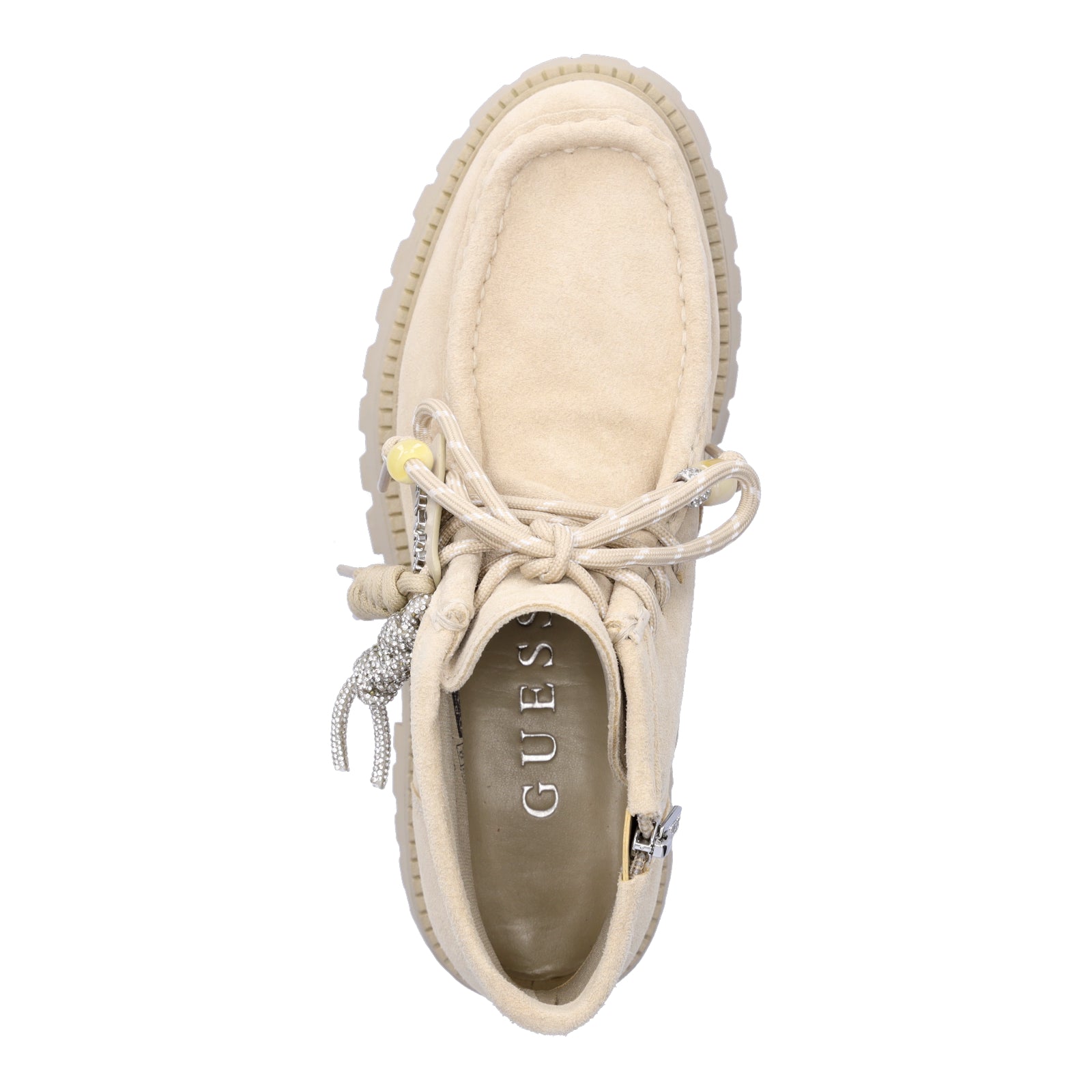 Guess Women's Lace-up Boot Fardina Beige