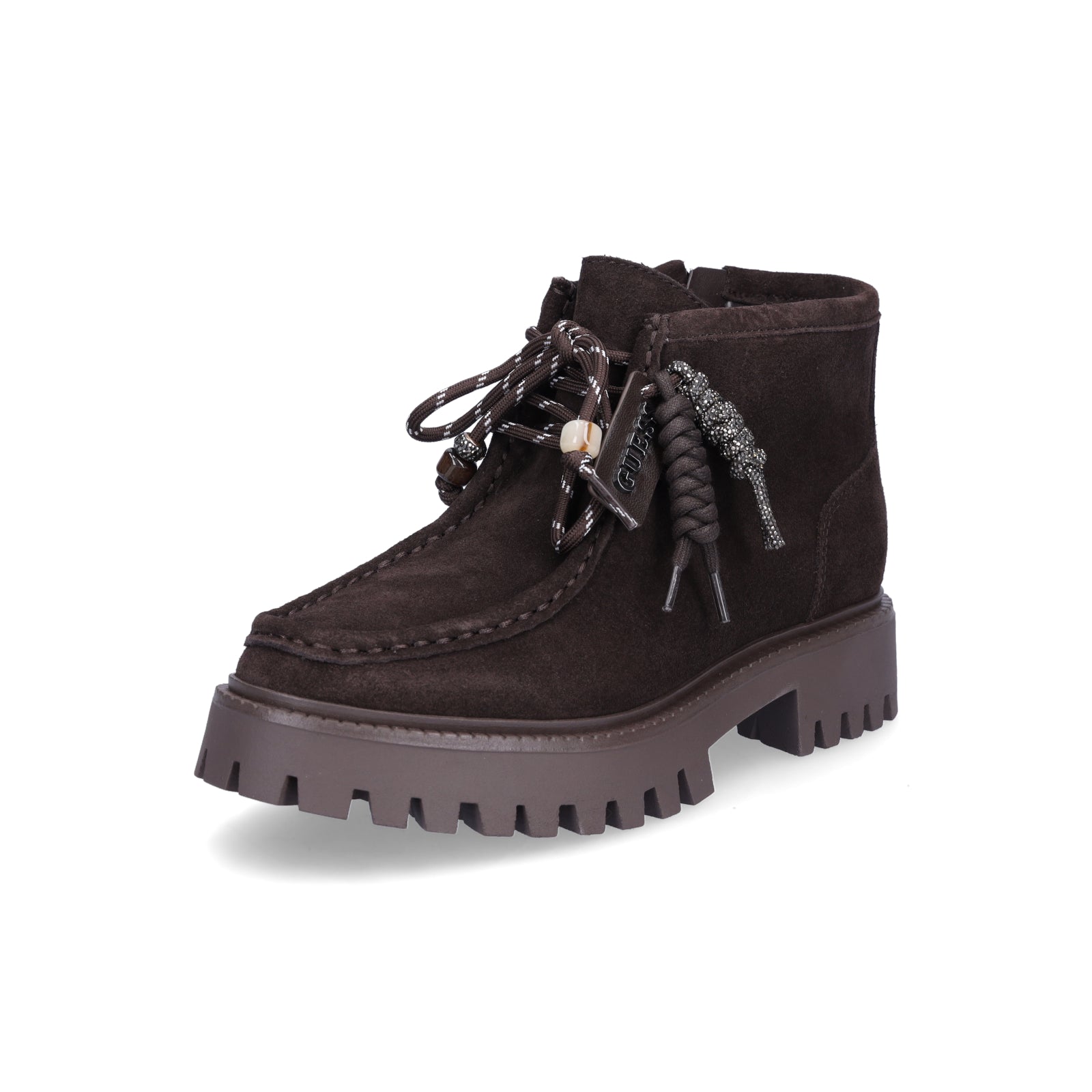 Guess Women's Lace-up Boot Fardina Brown