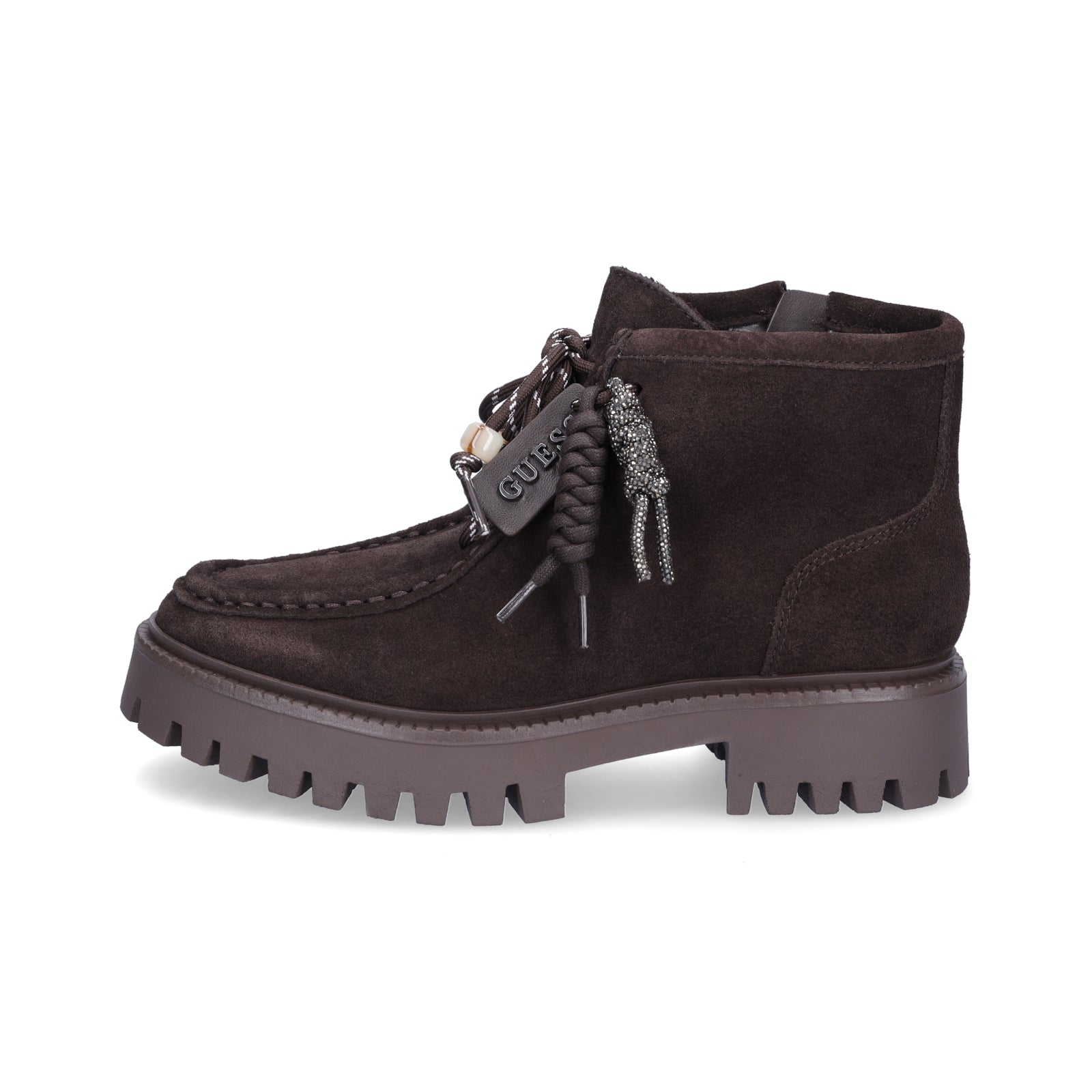 Guess Women's Lace-up Boot Fardina Brown