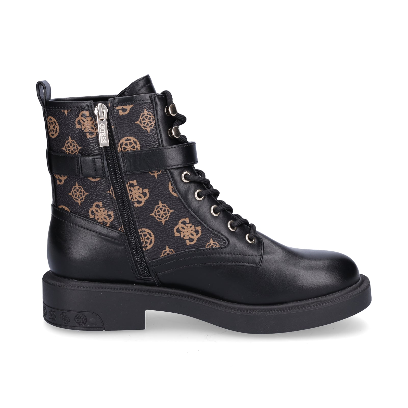 Guess Damen Schnürboot Fellini schwarz braun