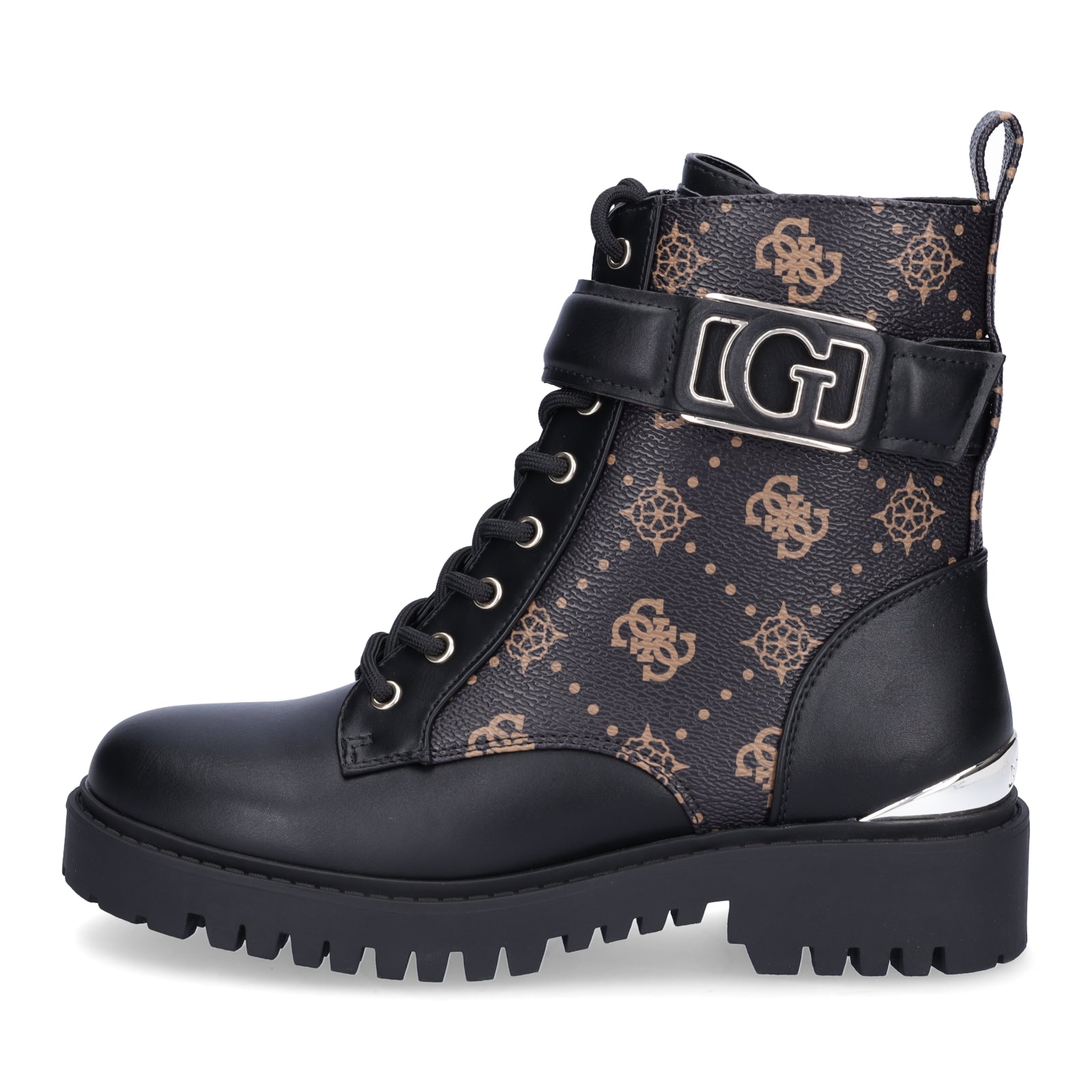 Guess Damen Schnürboot Oranda schwarz braun