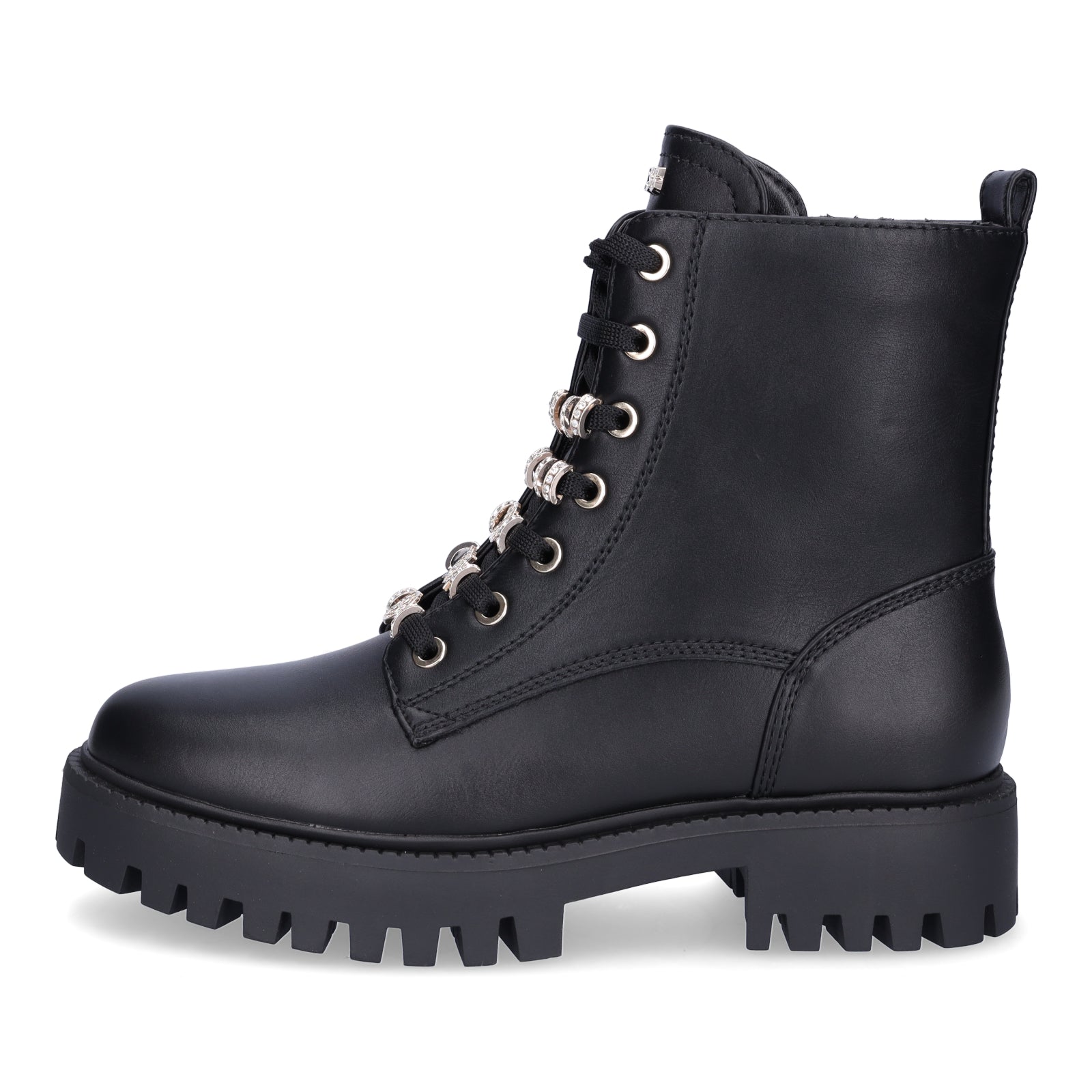 Guess Damen Schnürboot Fiona schwarz