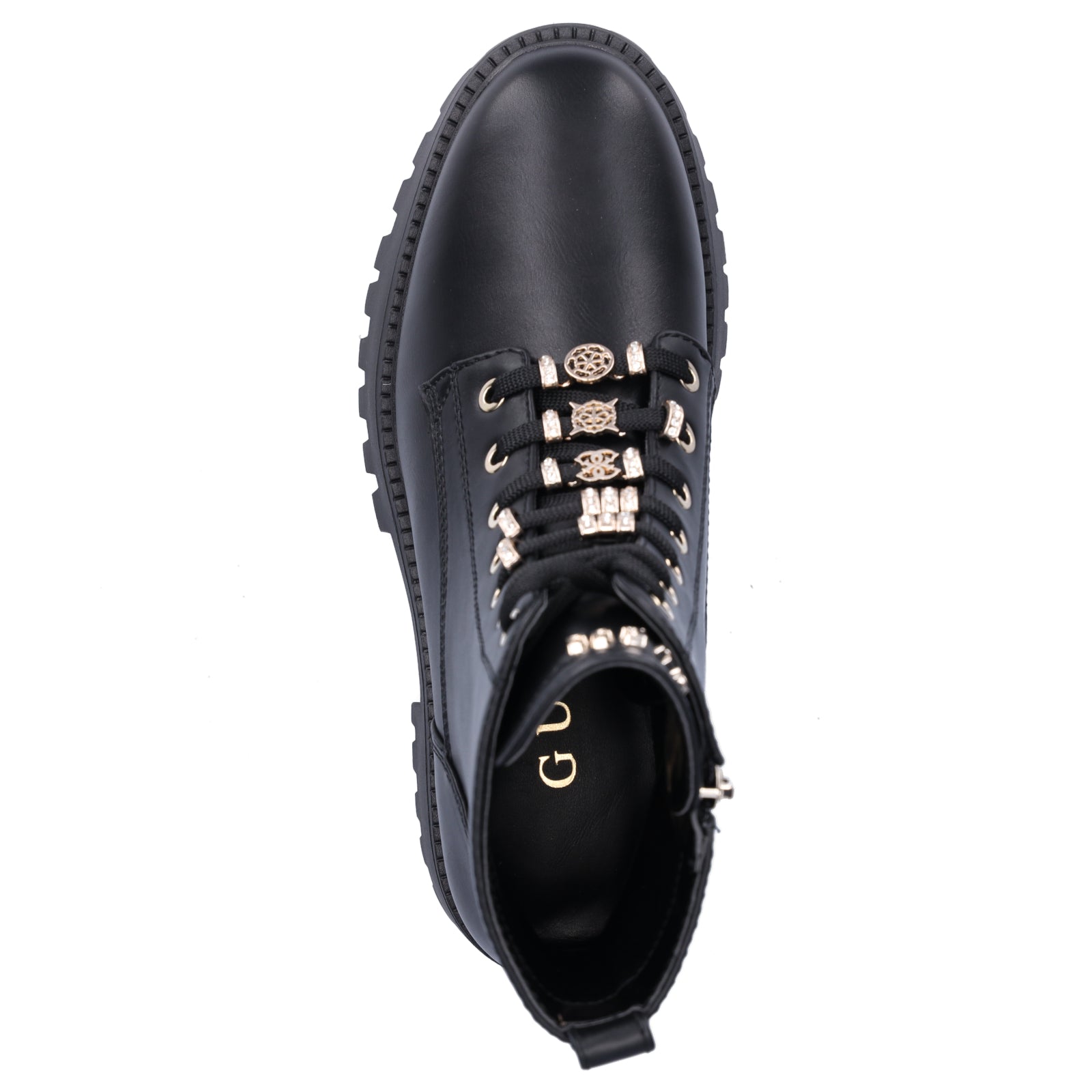 Guess Damen Schnürboot Fiona schwarz