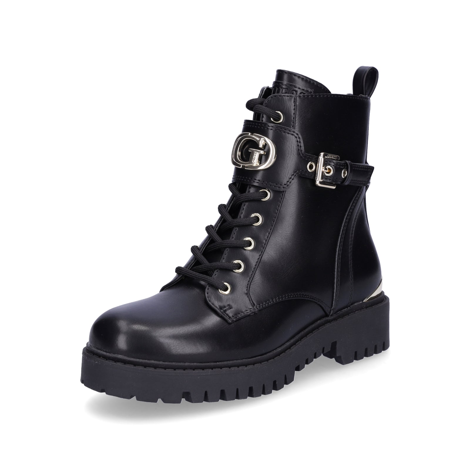 Guess Damen Schnürboot Olanna schwarz