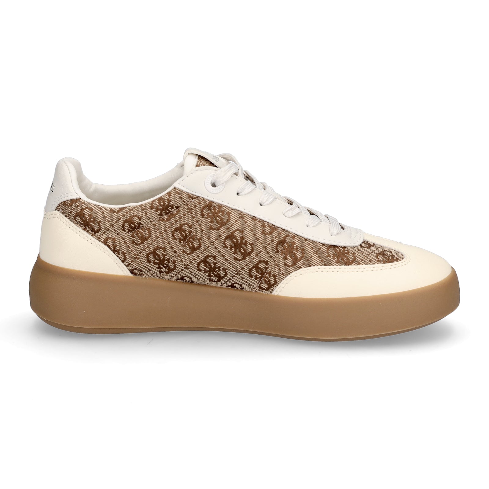 Guess women's sneaker Parlet beige brown