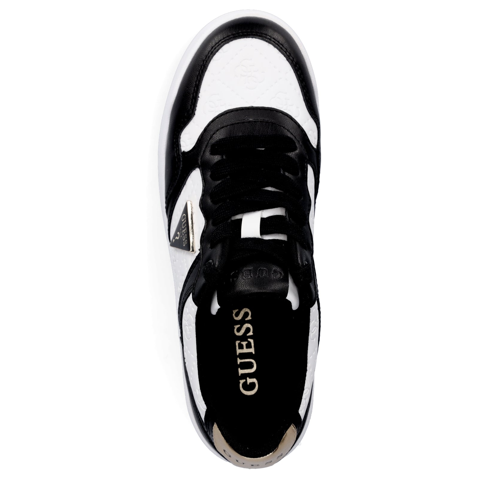 Guess Damen Sneaker Miram6 weiß schwarz