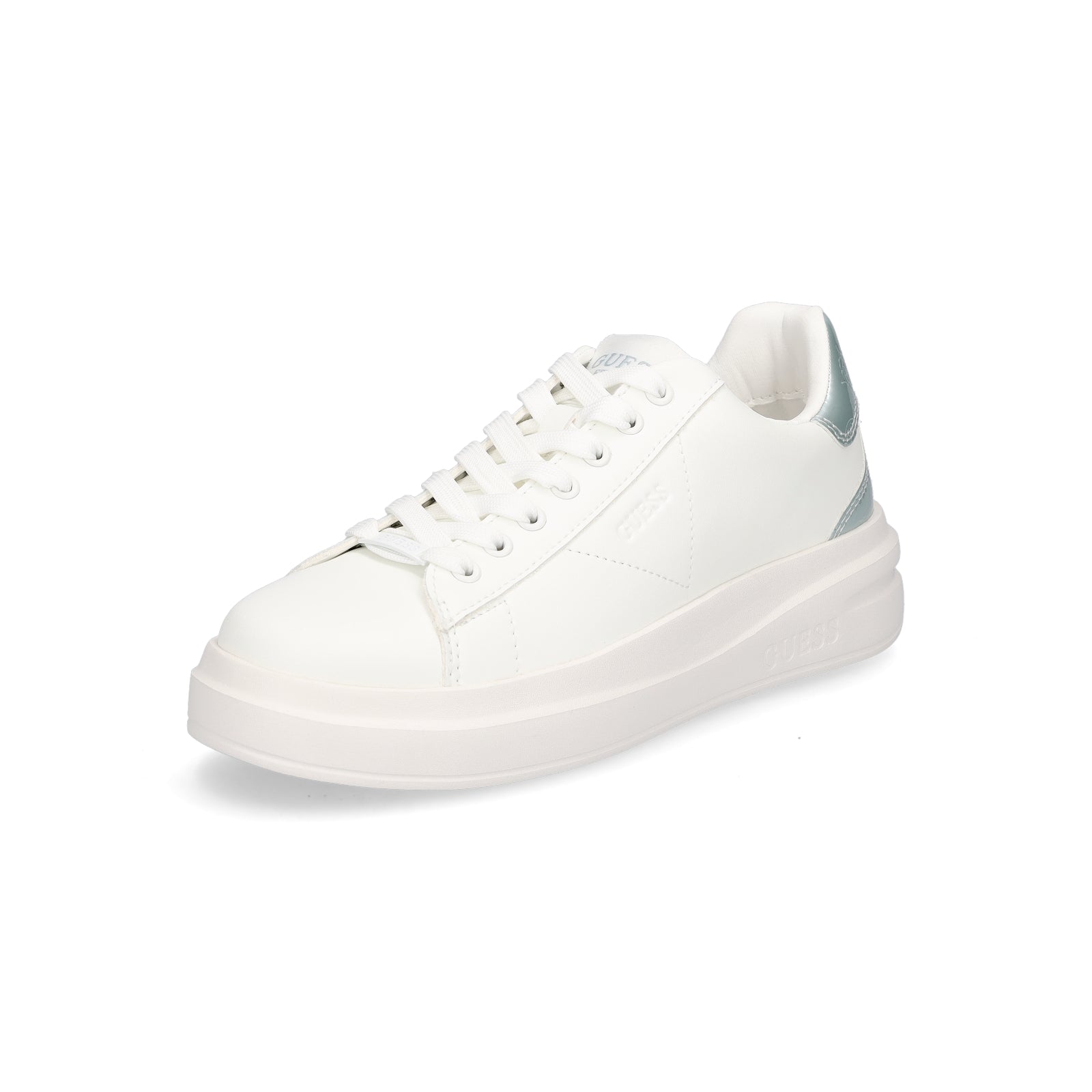 Guess Damen Sneaker Elbina weiß metallic
