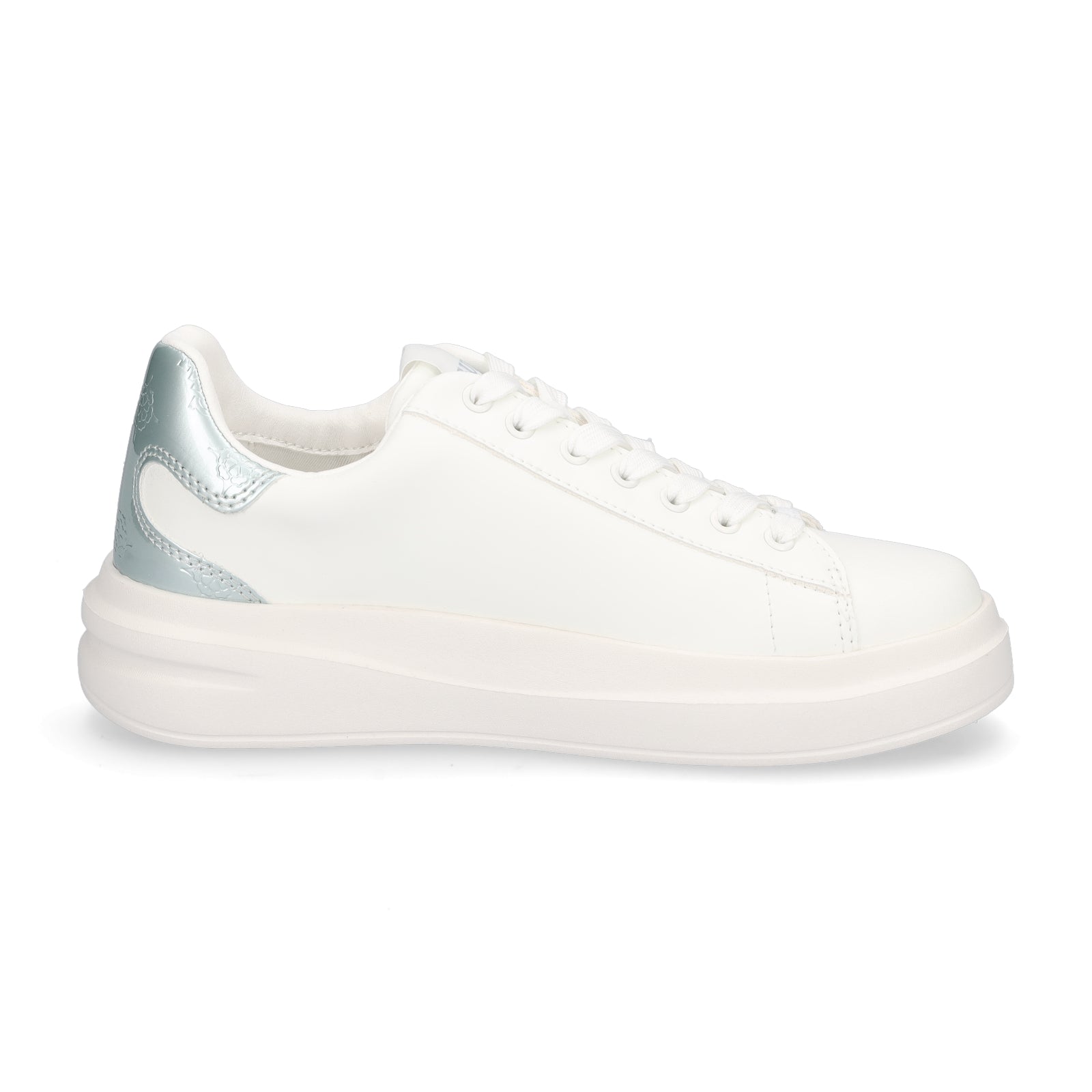 Guess Damen Sneaker Elbina weiß metallic