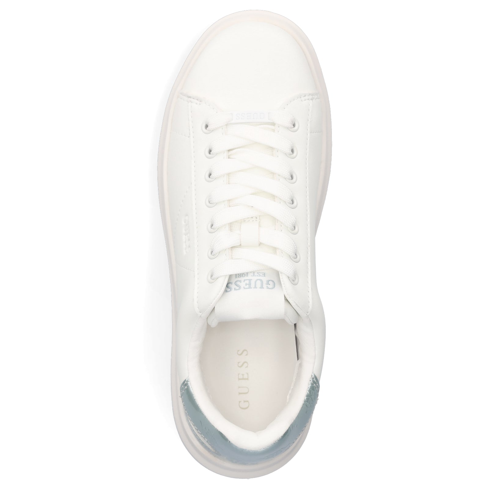 Guess Damen Sneaker Elbina weiß metallic