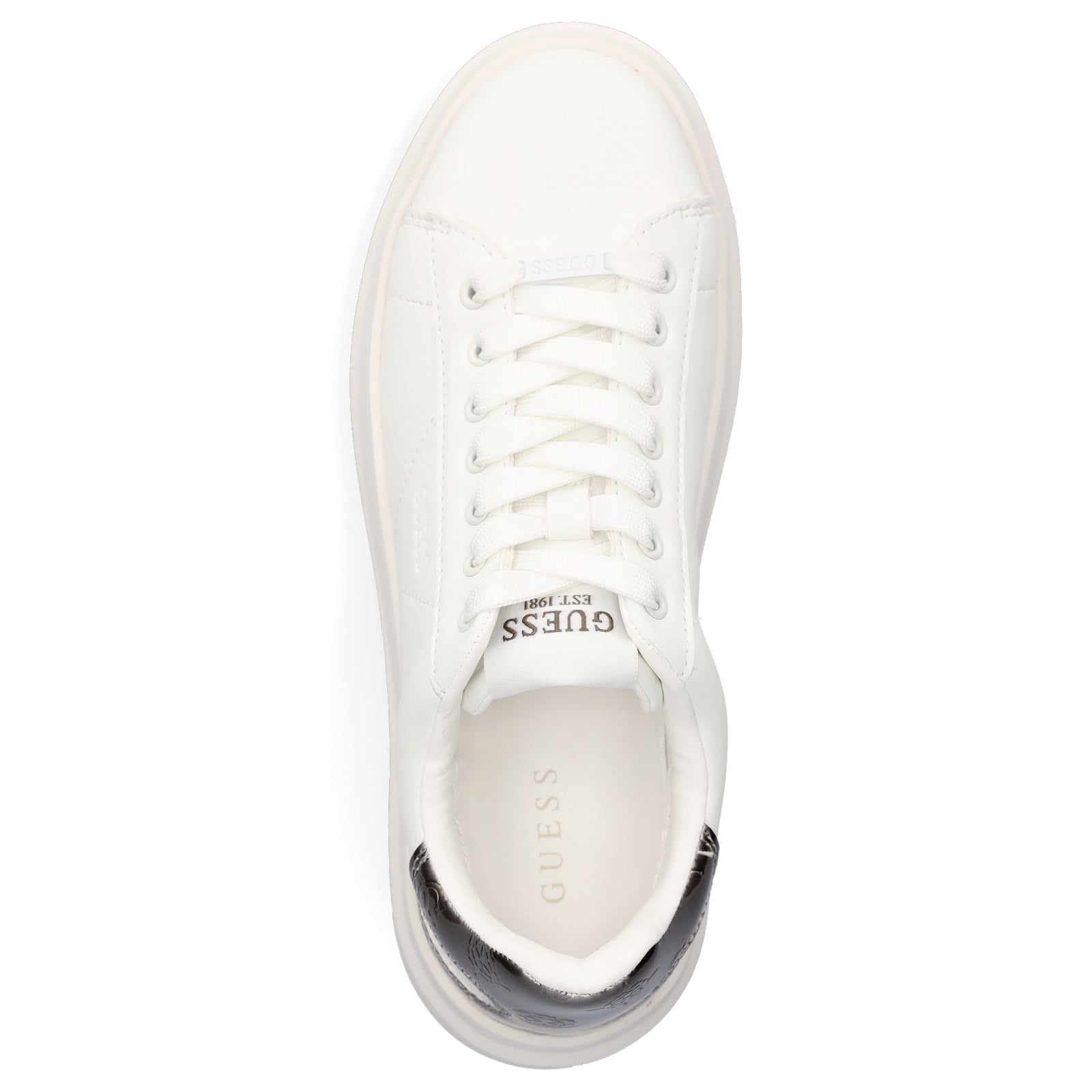 Guess Damen Sneaker Elbina weiß metallic