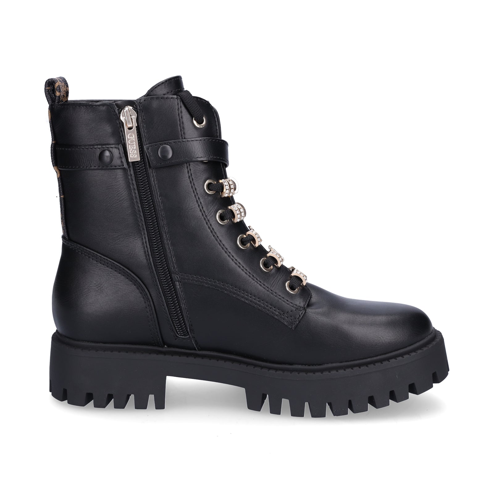 Guess Women's Lace-up Boot Ficki Black