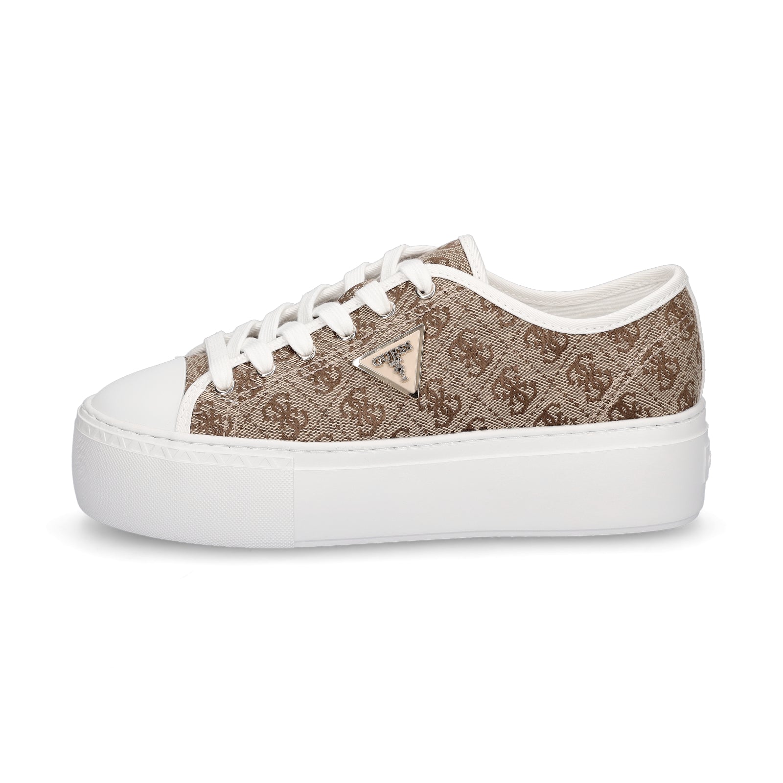 Guess Damen Sneaker Joezi4 beige braun